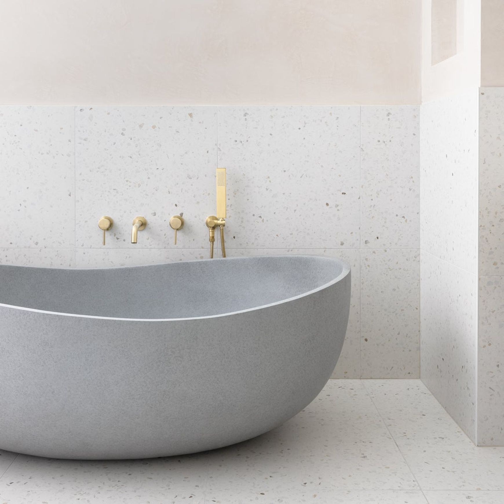Rounded Rectangle Hand Shower Set