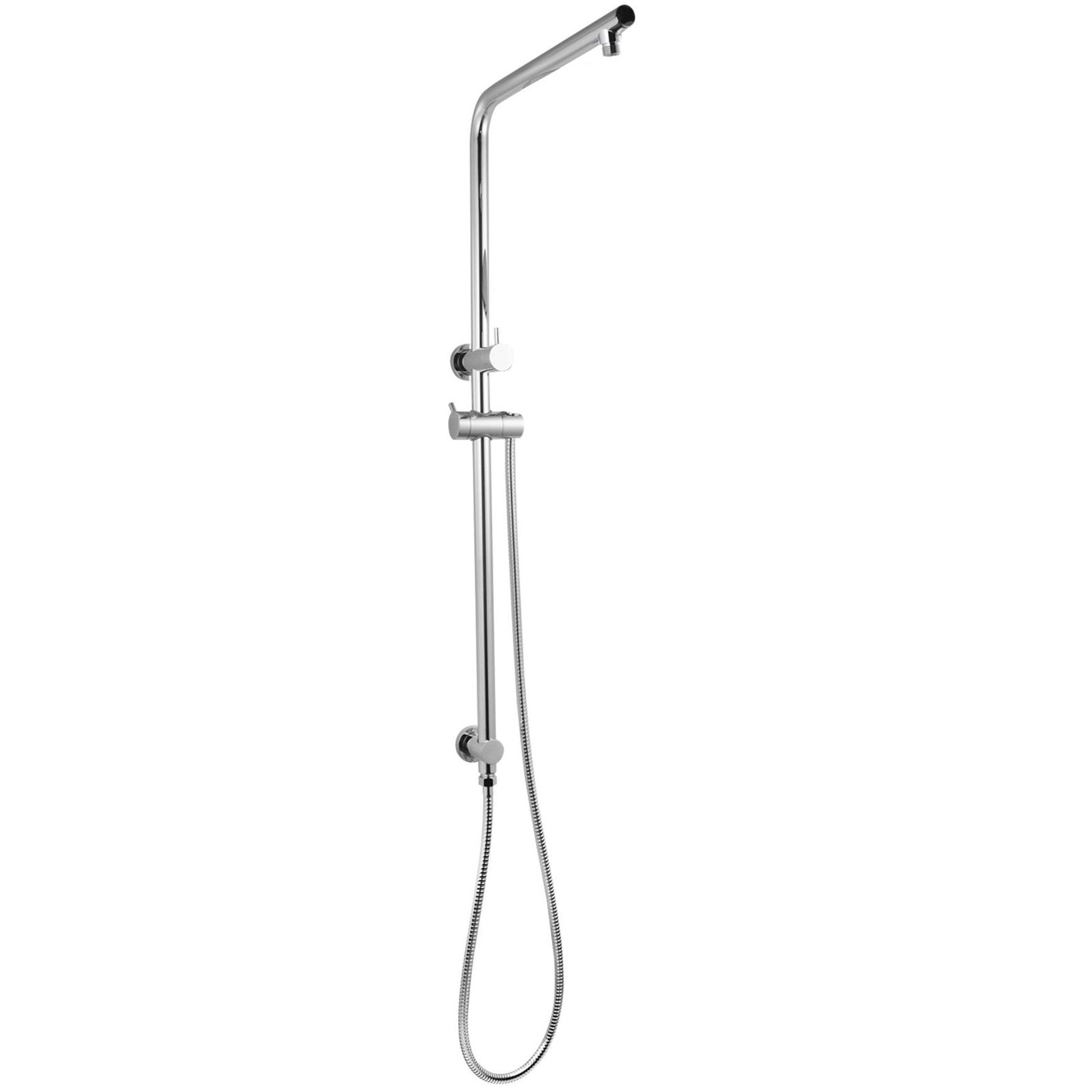 Round Shower Rail Chrome