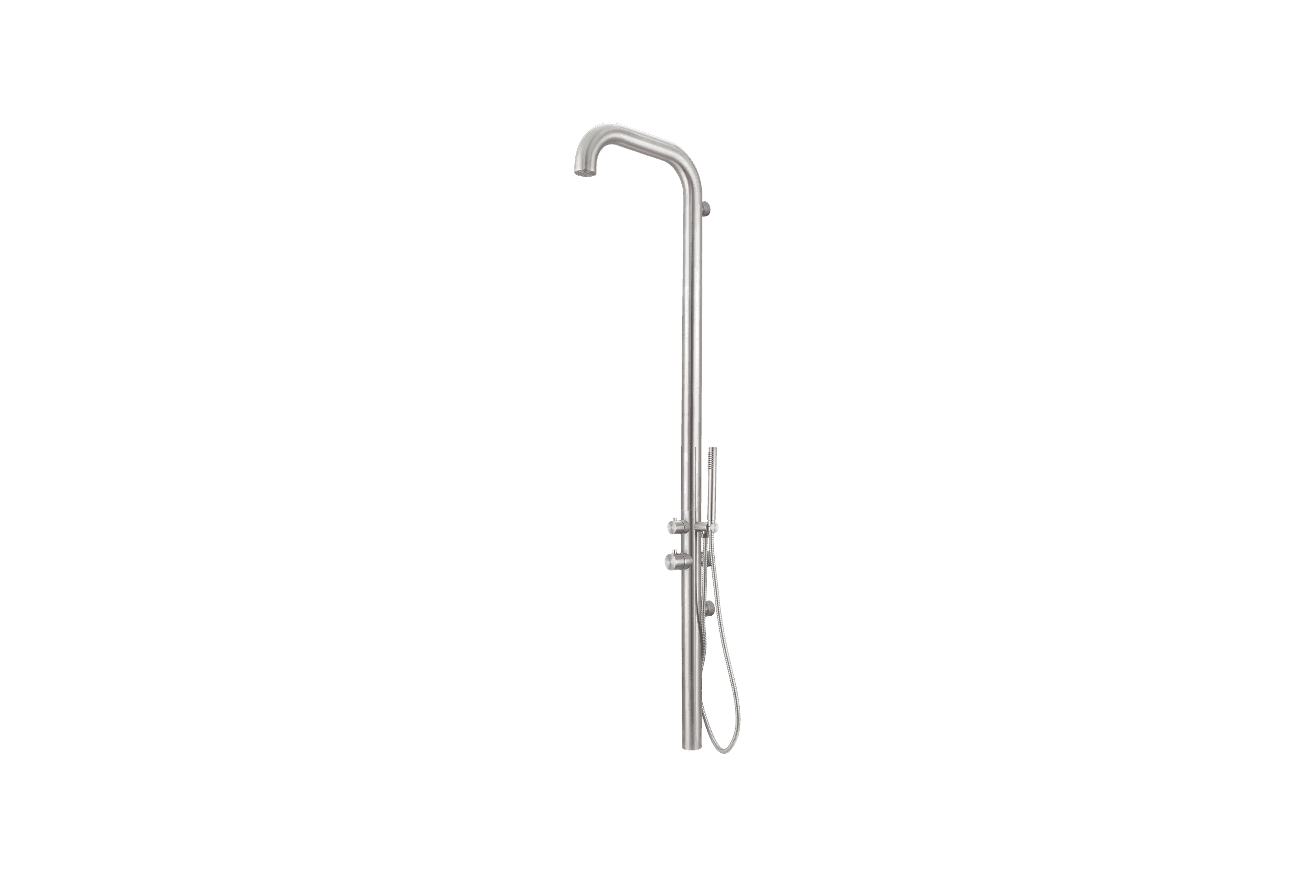 Pacific Outdoor Shower Tower Brushed Stainless
