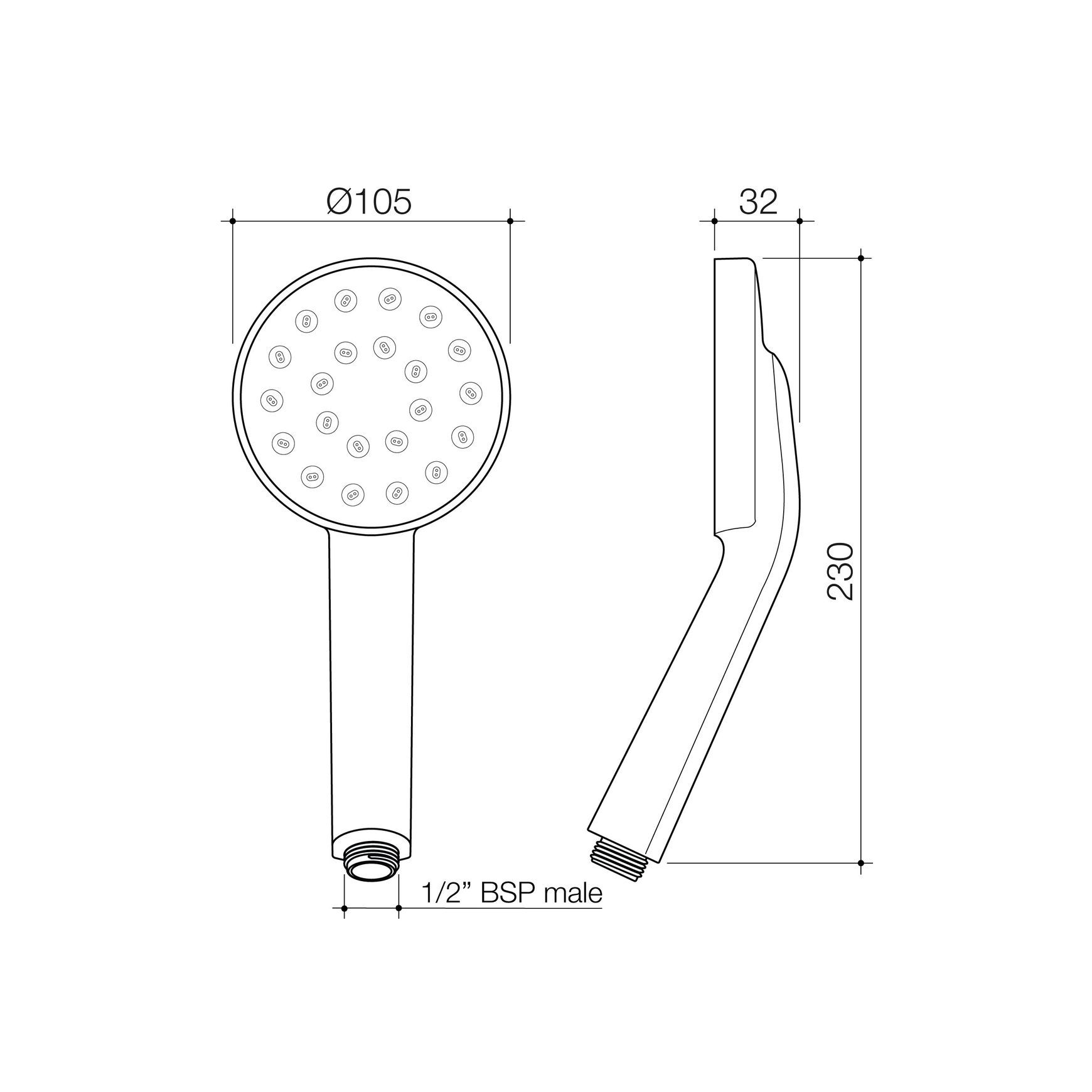 Maku MK2 Satinjet Handset