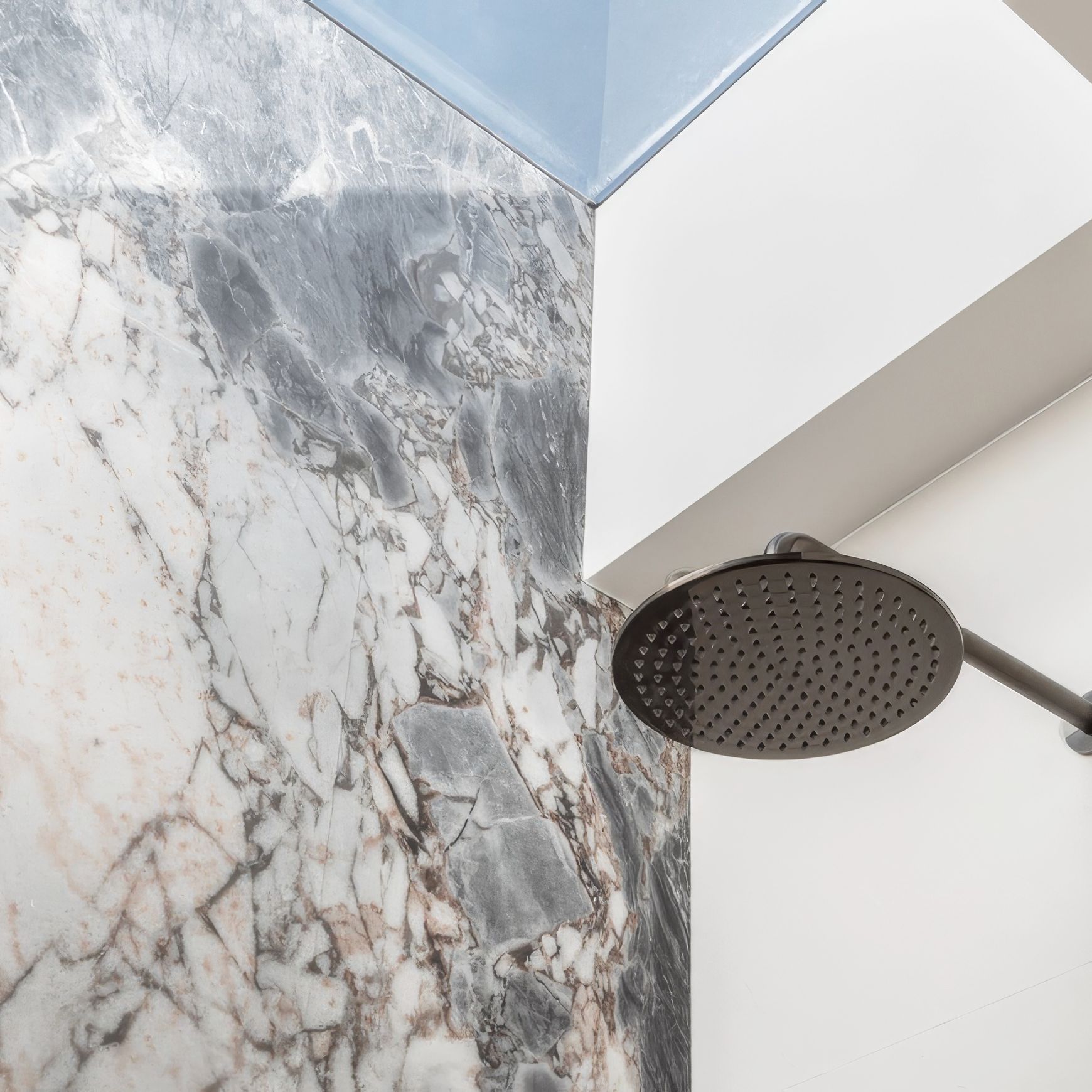 Shower Head Round 250mm - Brushed Gunmetal