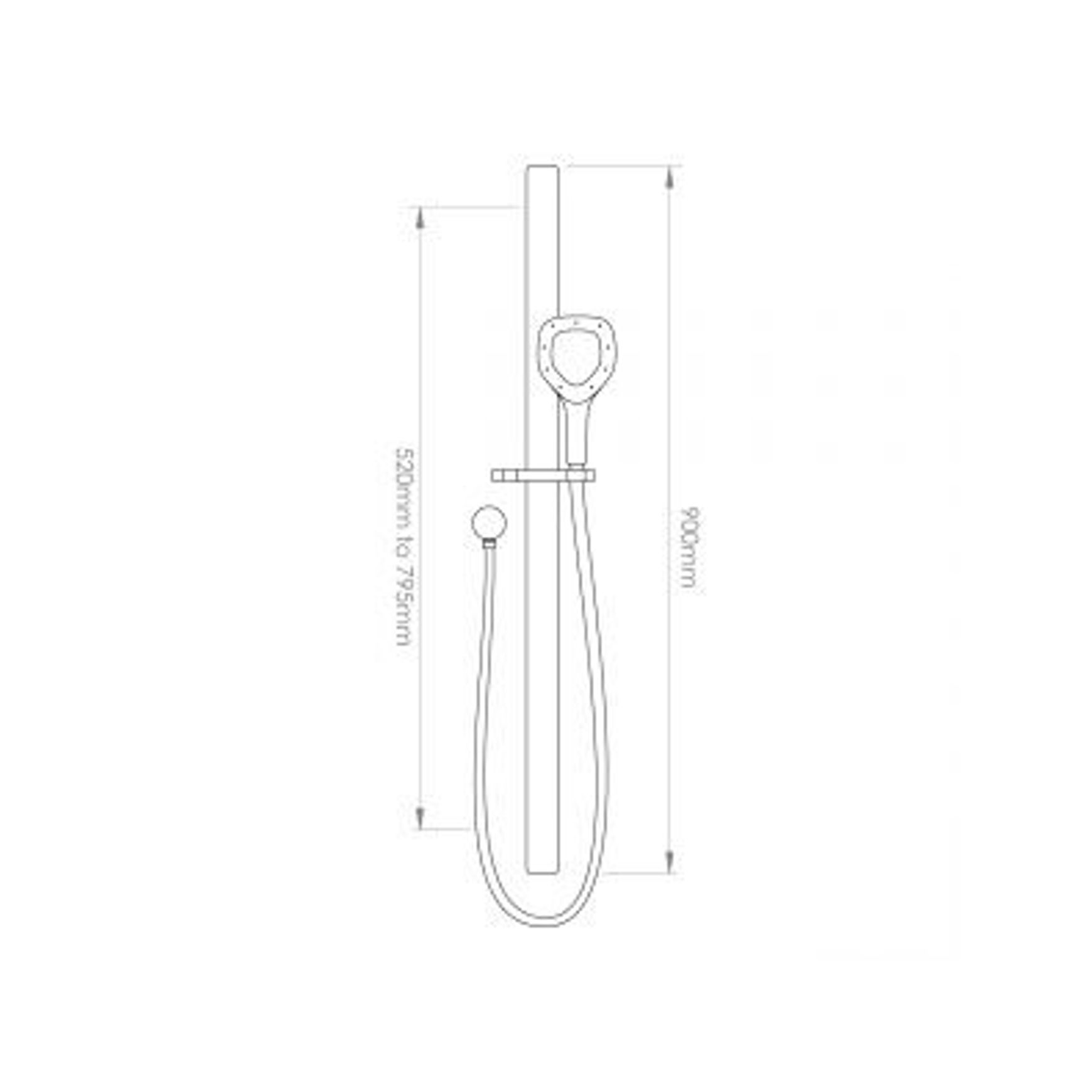 DreamJet Slide Shower Matte Black VDRM042