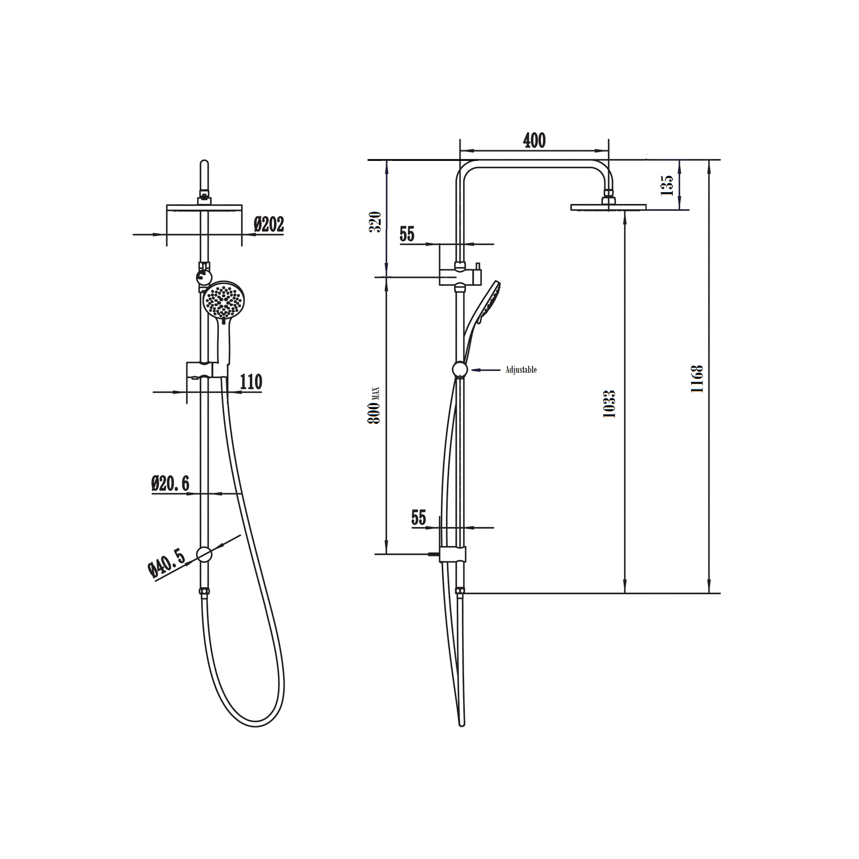 Wairere Shower System