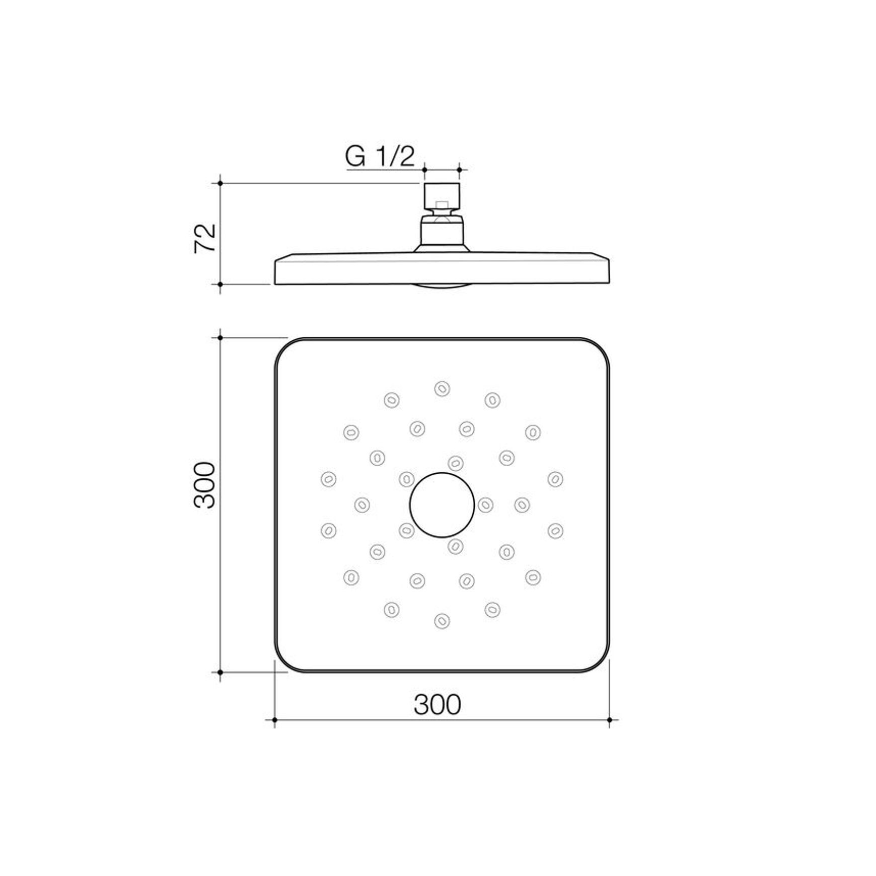 Waipori MK2 Satinjet Overhead (Shower Head Only)