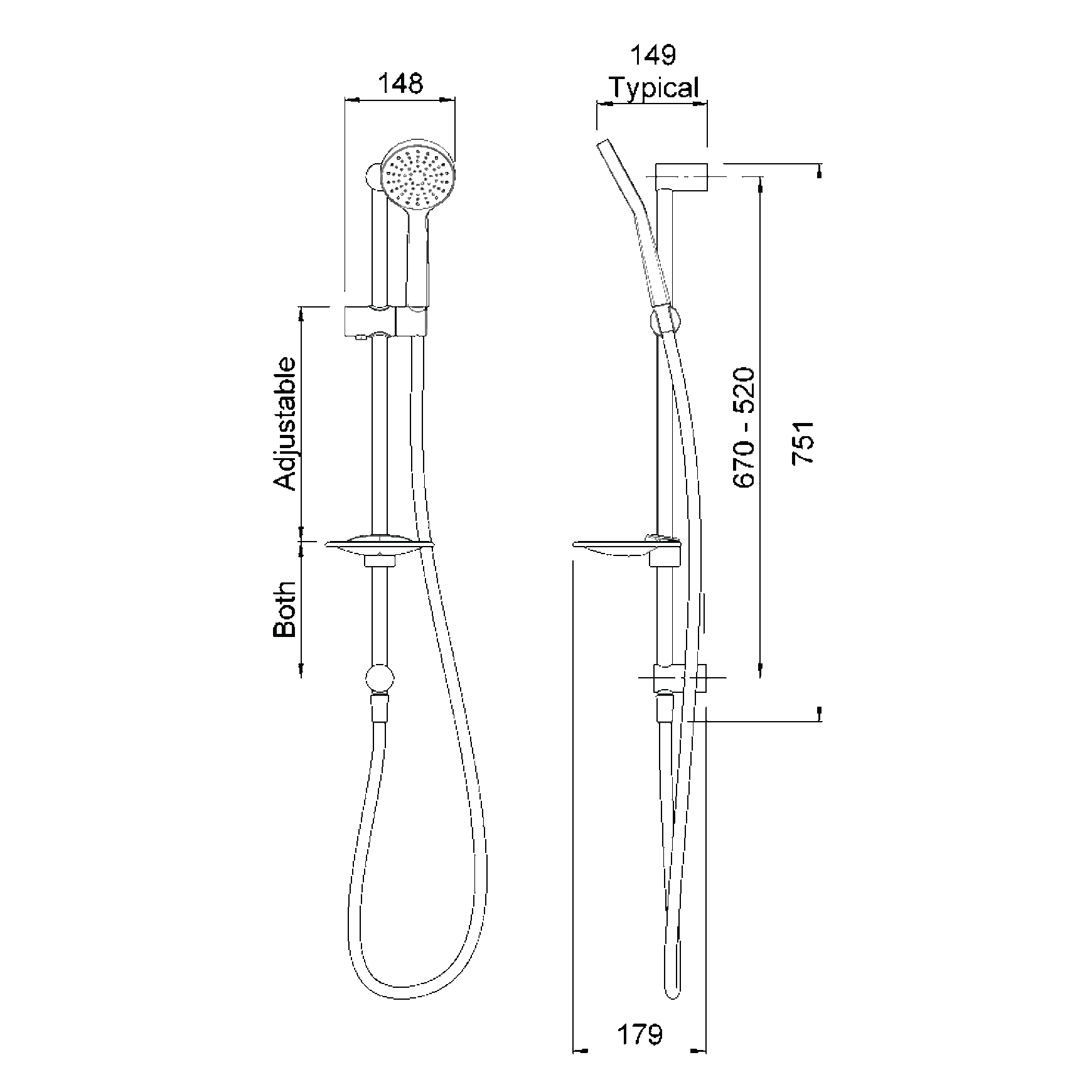 Milano Rail Shower MKII