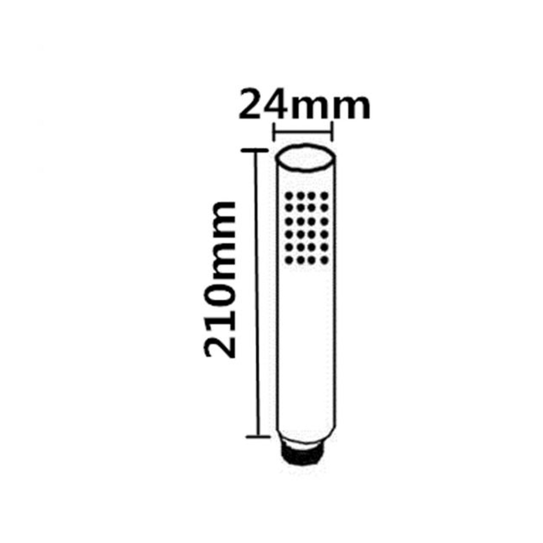 Handheld Shower Single Function Matte Black