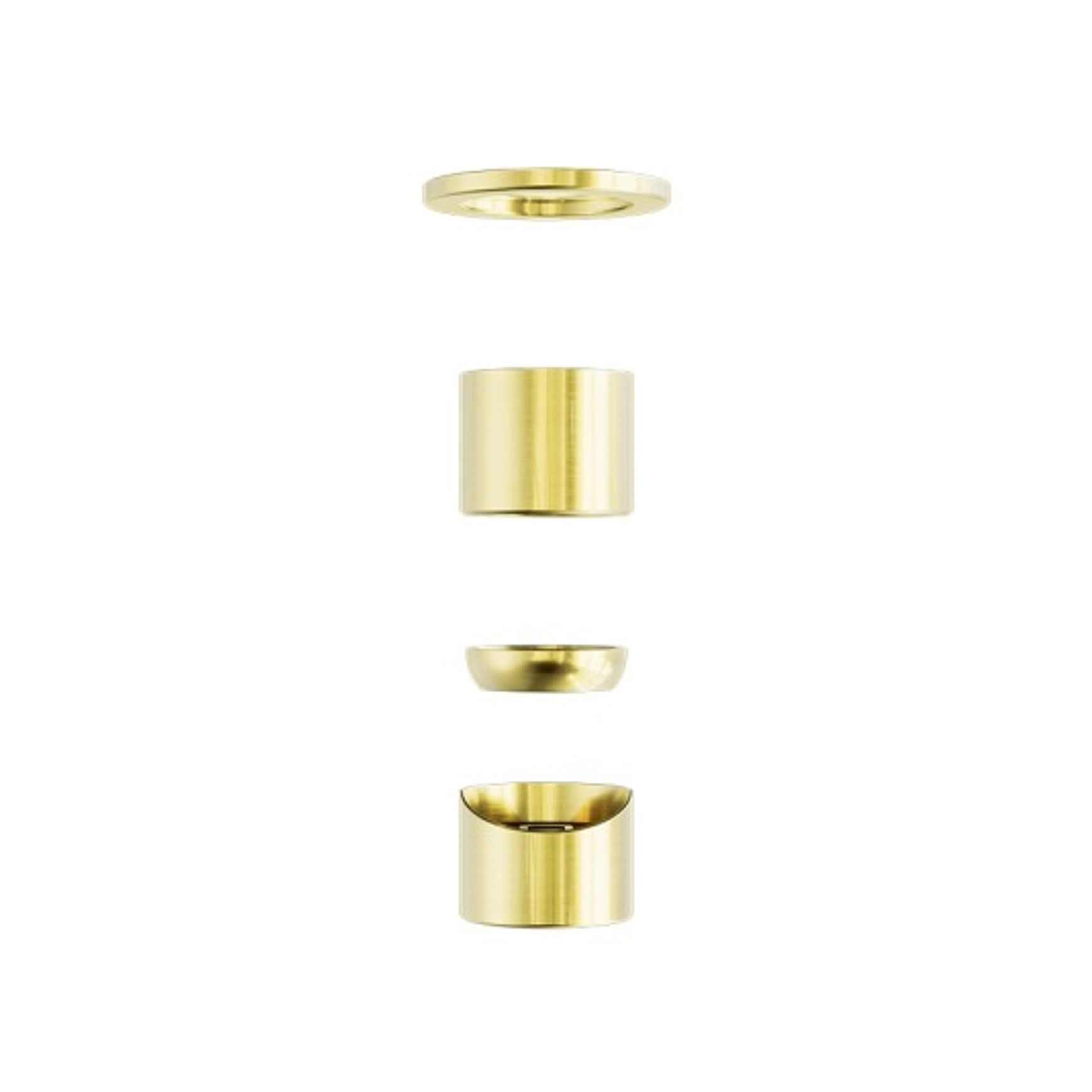 Zen SS316L Shower Mixer Trim Kits | Brushed Gold