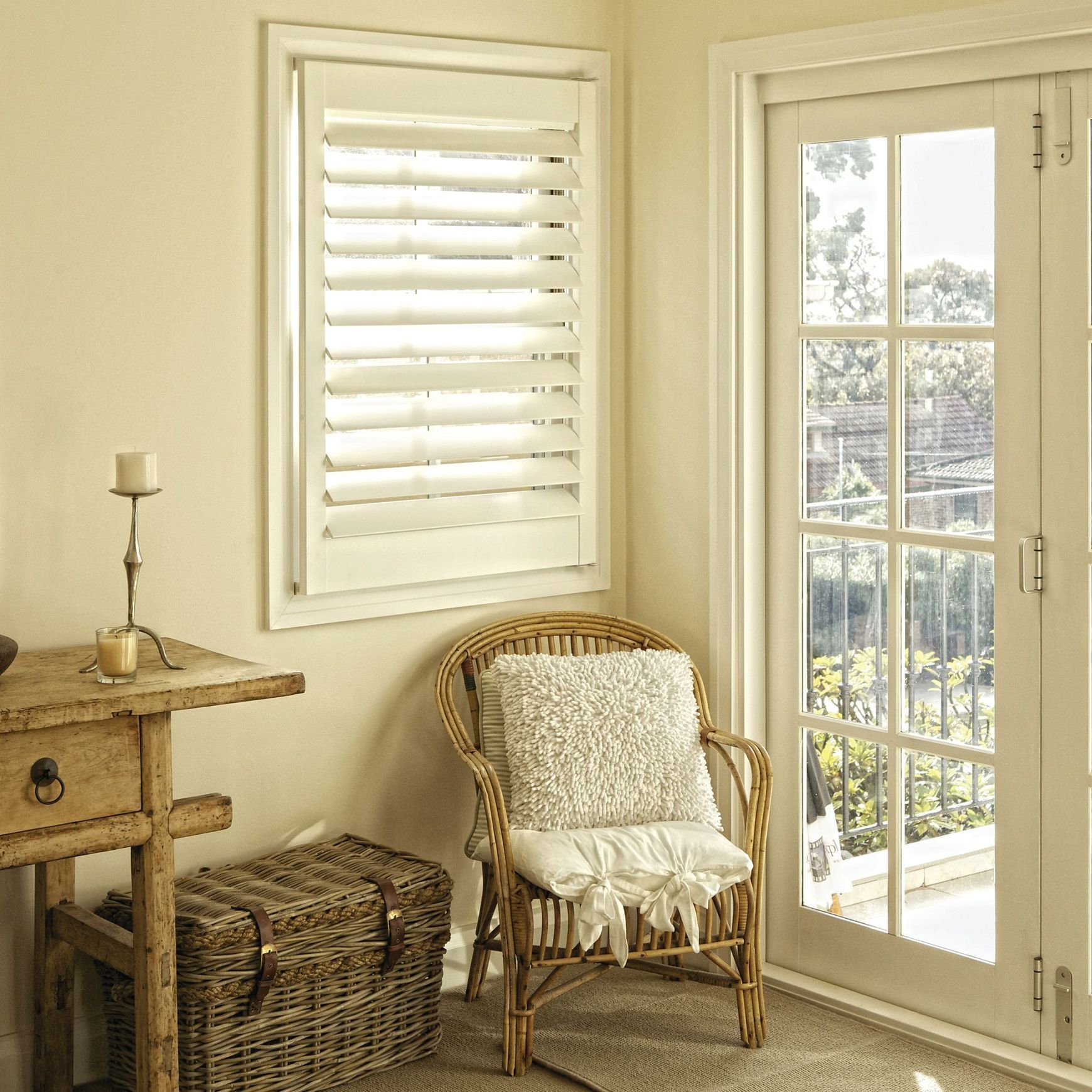 Ambience Hardwood Shutter Stained | Shutter Systems