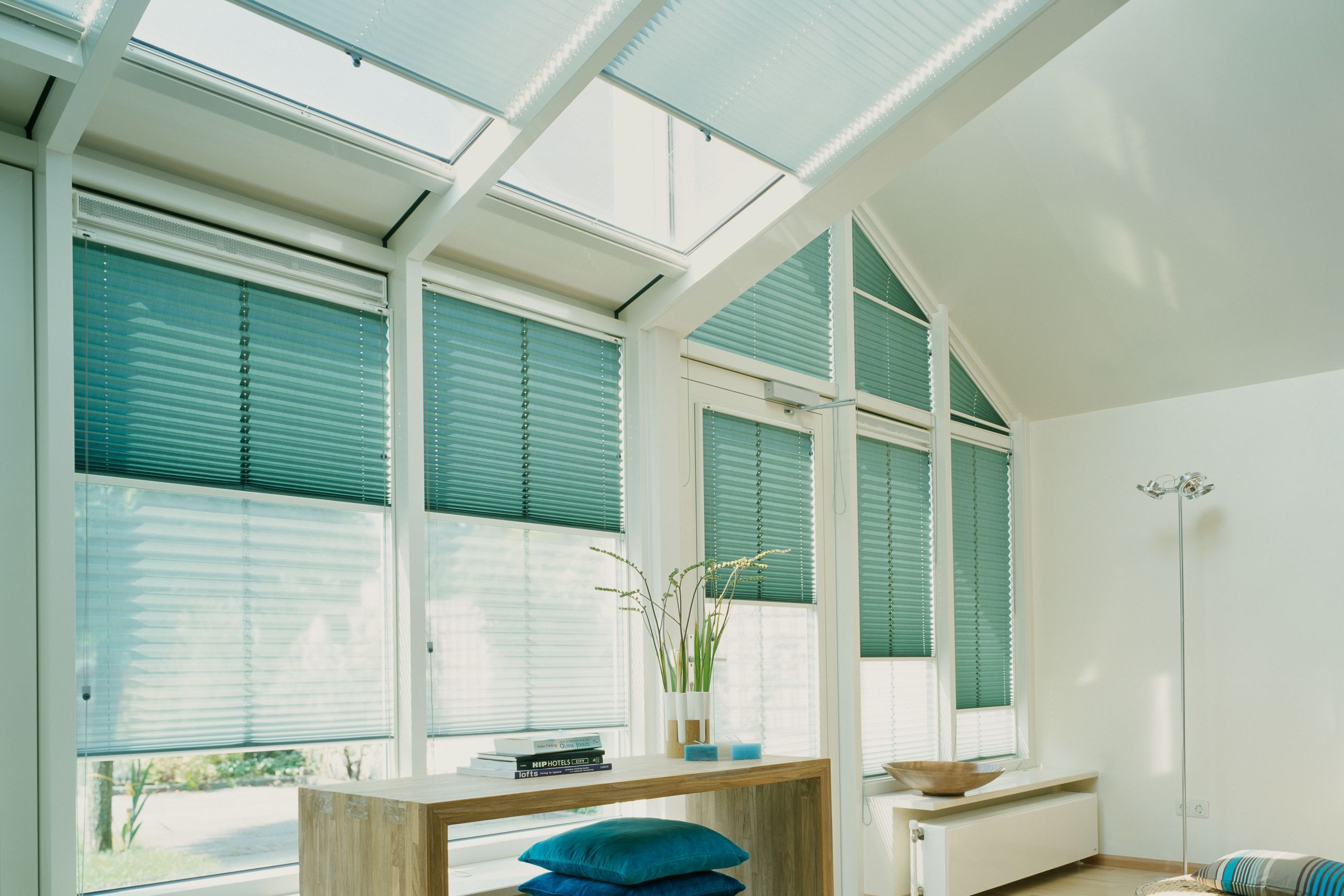 Skylight Gravity Drop Cord Operated | Pleated Blind