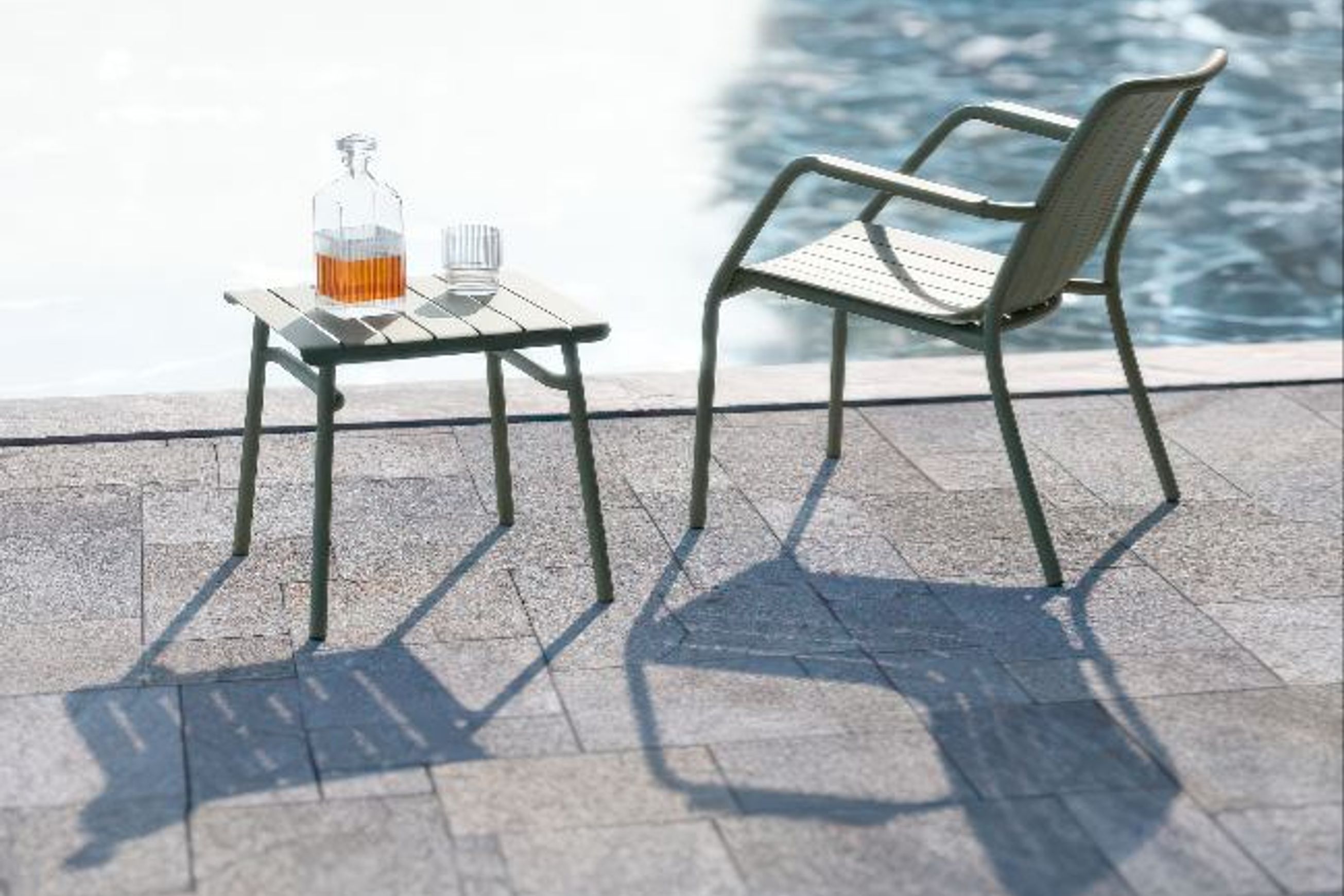 Roku Outdoor Low Stool Footrest