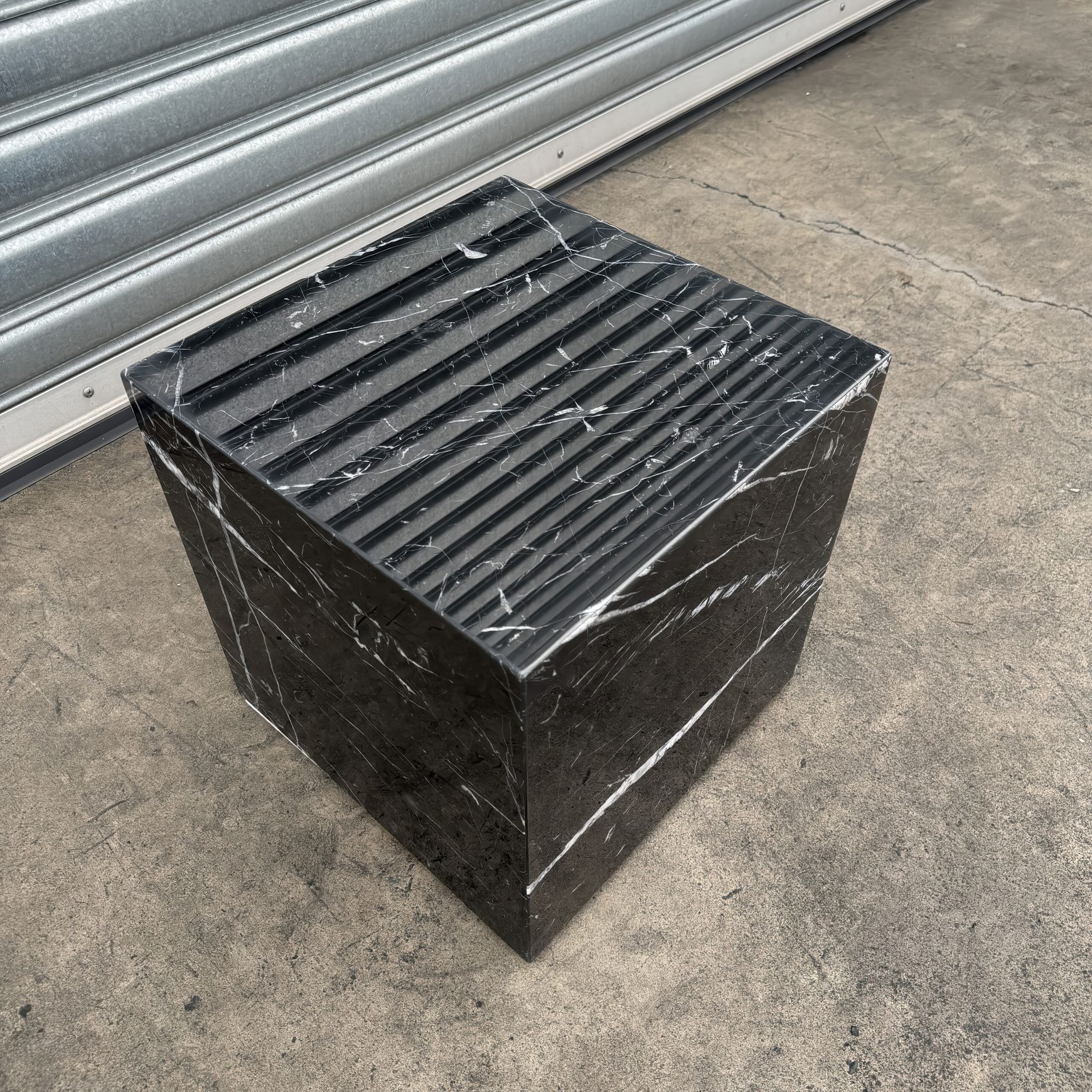 Cube Side Table -Black Marble | Natural Stone Co.