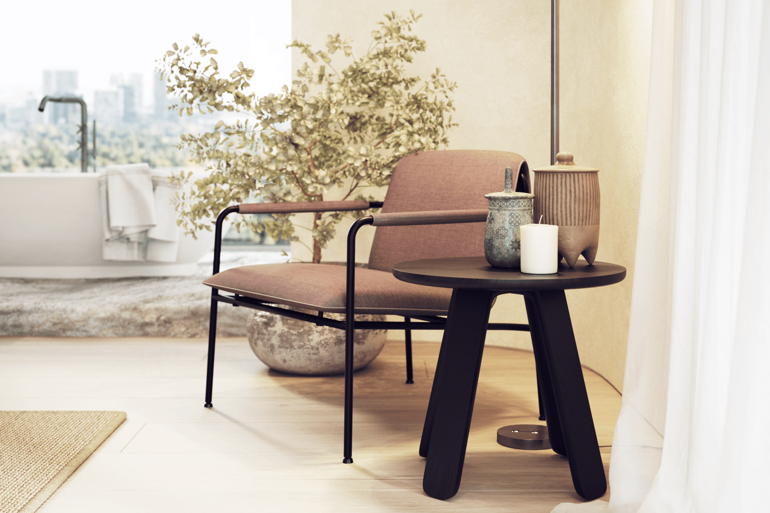 Mateo Side Table - Round - 50cm