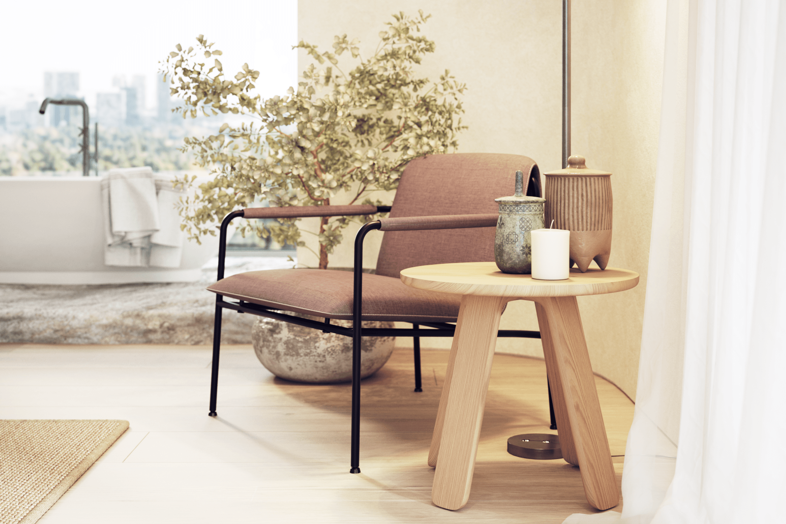 Mateo Side Table - Round - 50cm