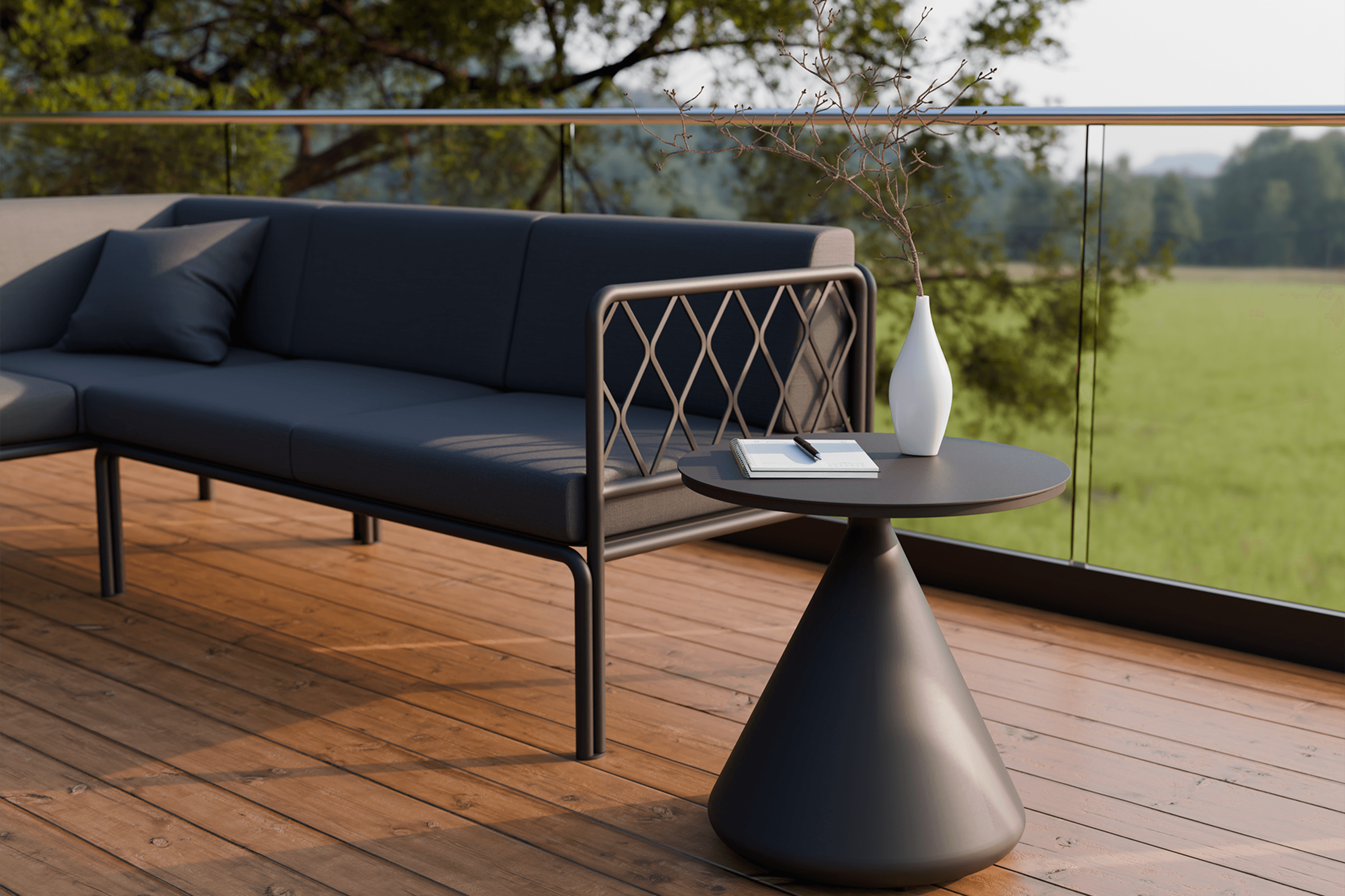 Kora Side Table Aluminium - Outdoor