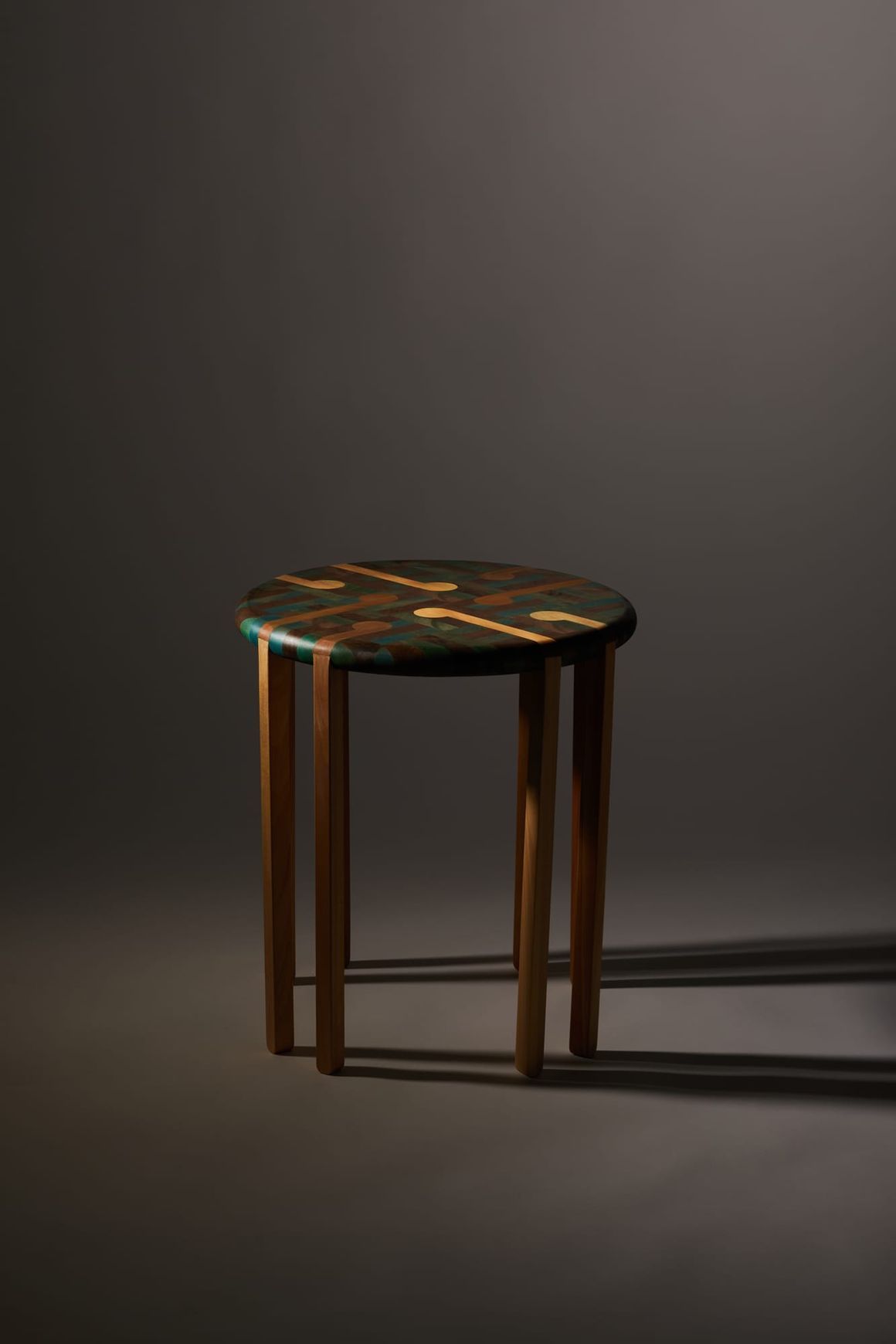 LETSWEAVE Side Table — Reclaimed Kauri & Rimu