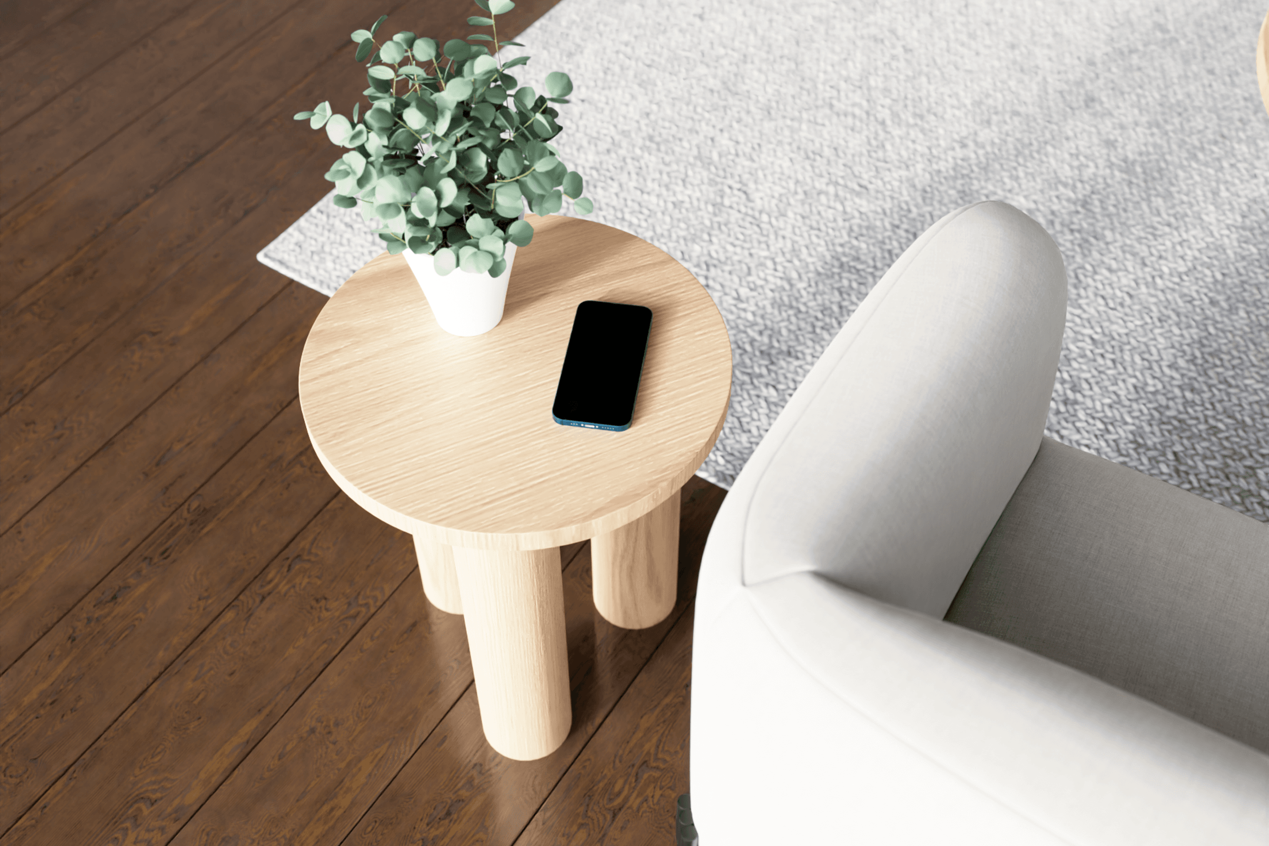 Orbix Side Table - Natural