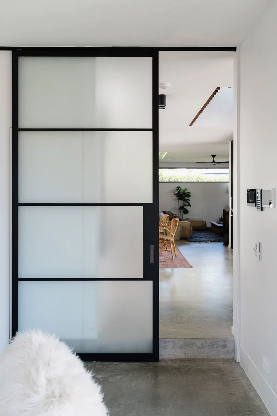 Steel Frame Internal Sliding Doors - Galvanised FPS50