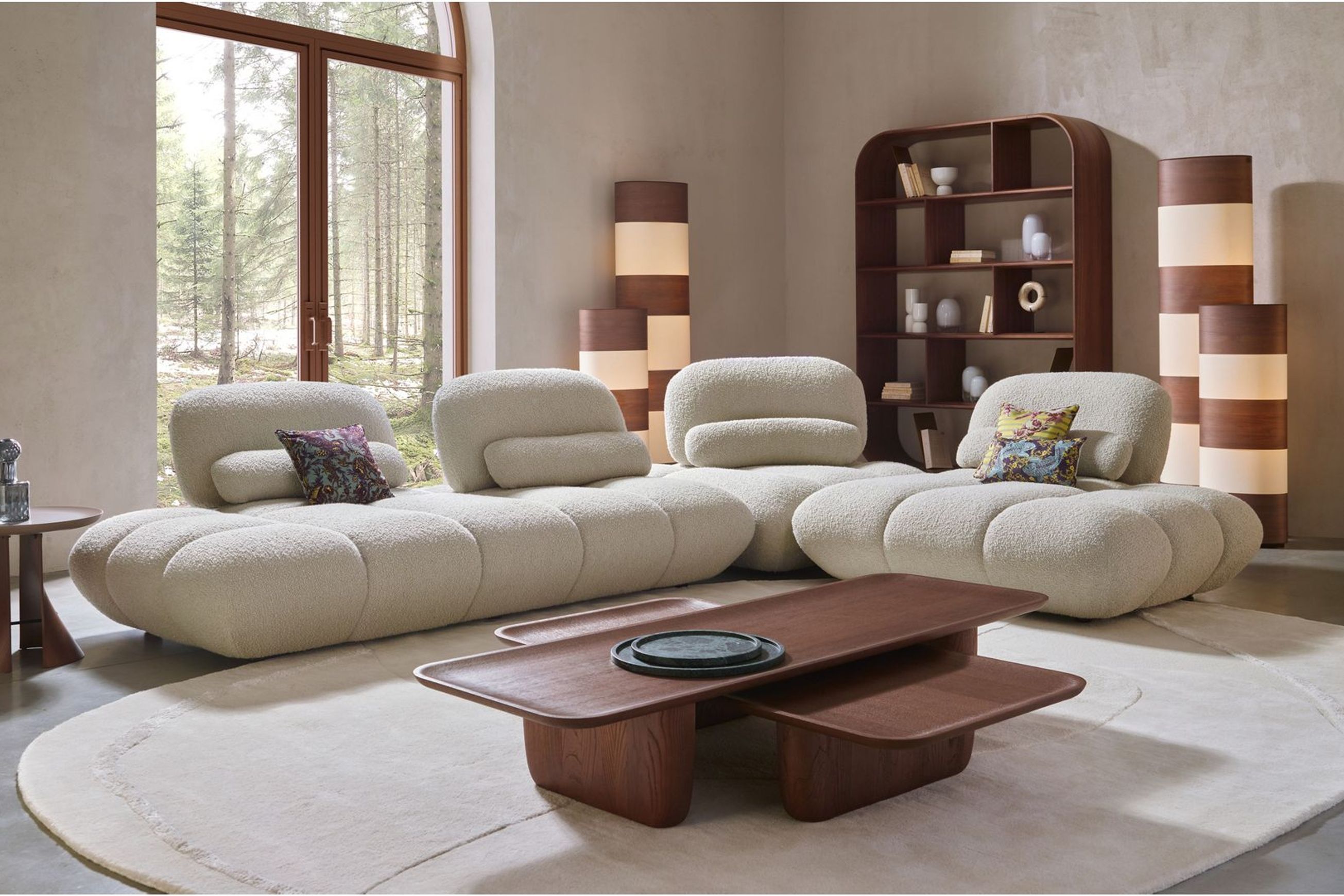 Script C-shaped modular sofa - right