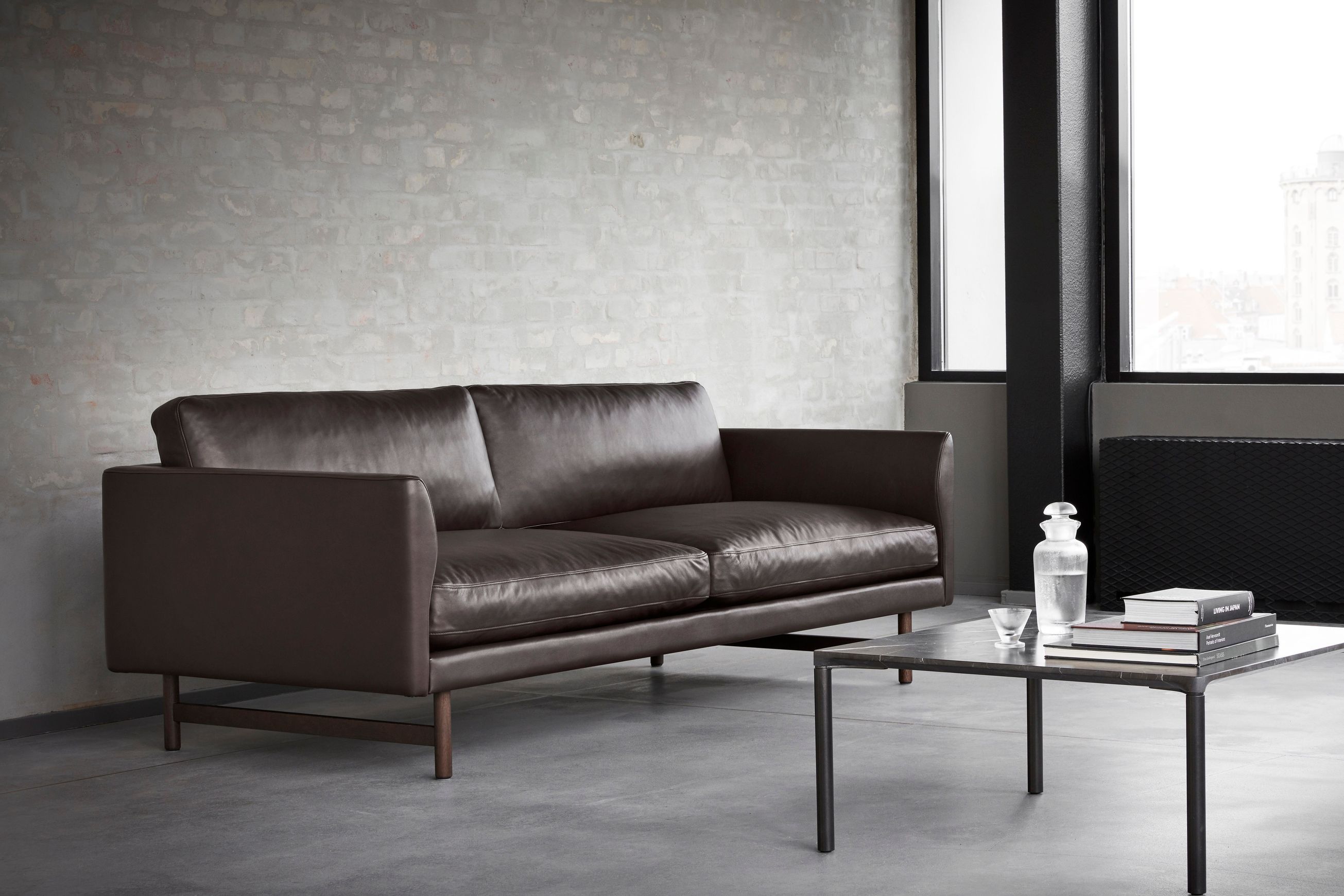 Calmo 2-seater Sofa 95 Wood by Fredericia