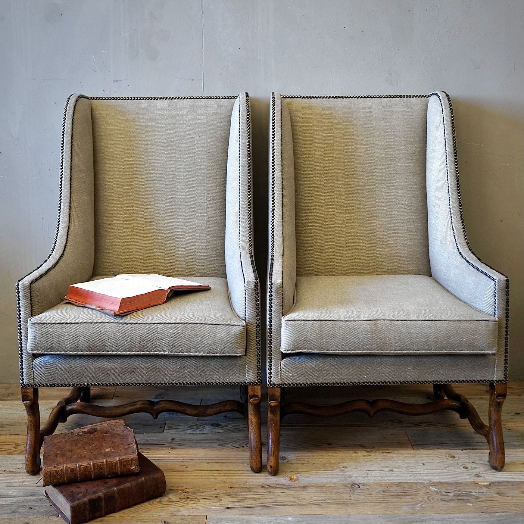 French Louis XIII Armchairs (Pair)