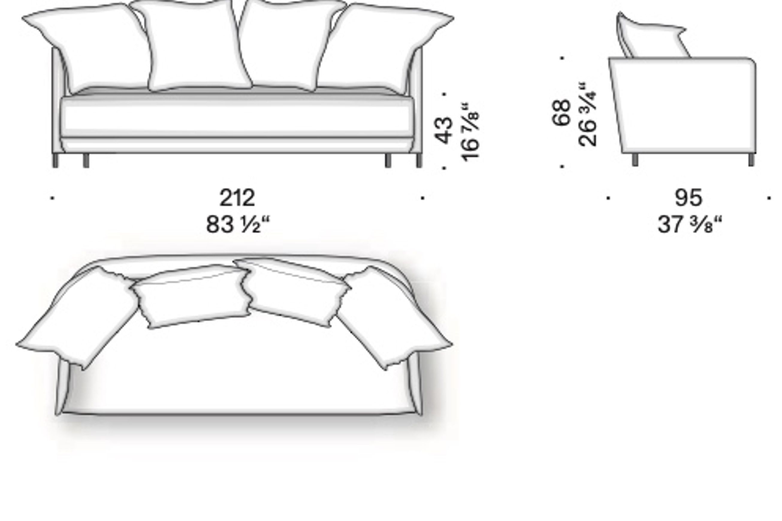 Blendy Slowtime Sofa by DePadova