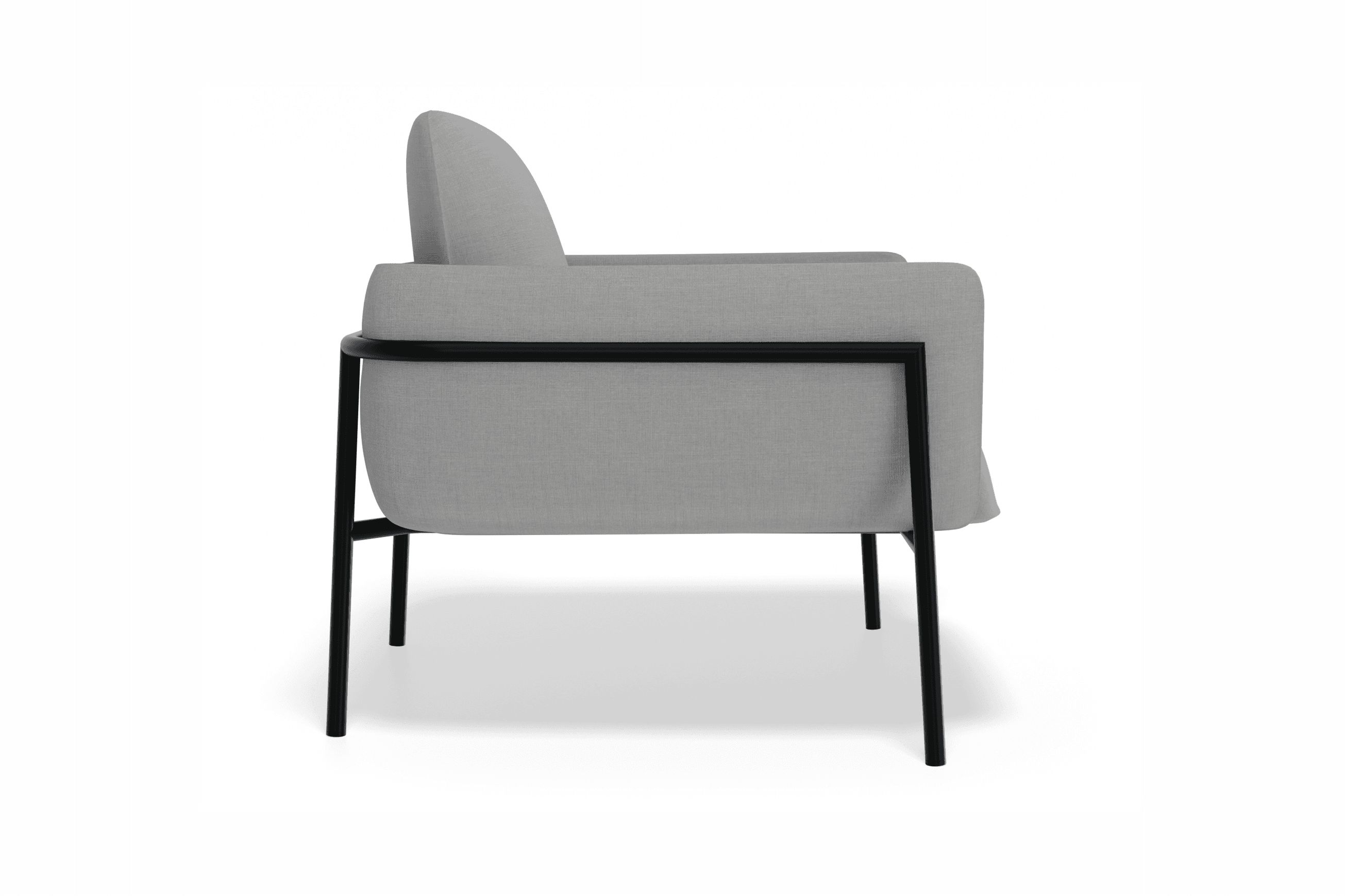 Charlie Single Seater Lounge Chair Cloud Grey