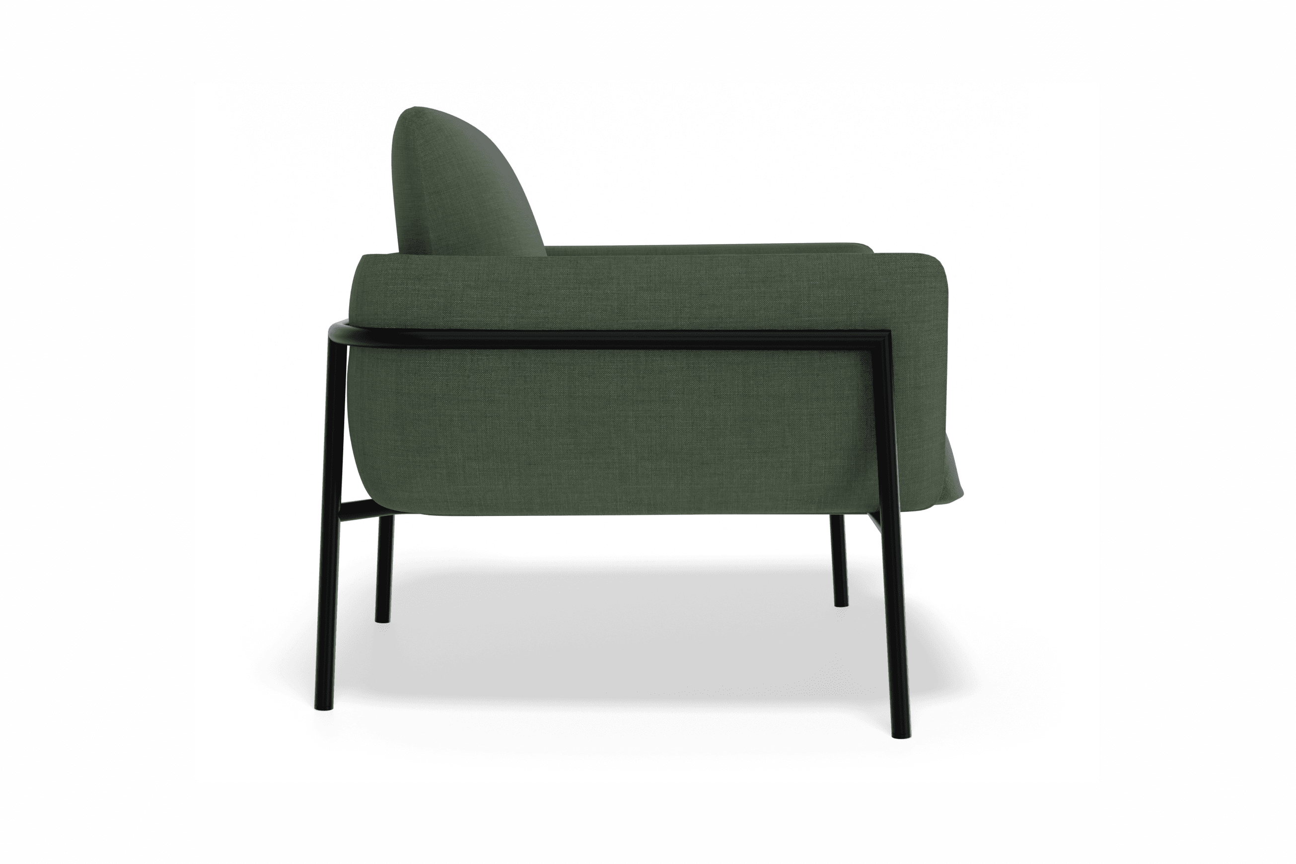Charlie Single Seater Lounge Chair Kelp Green