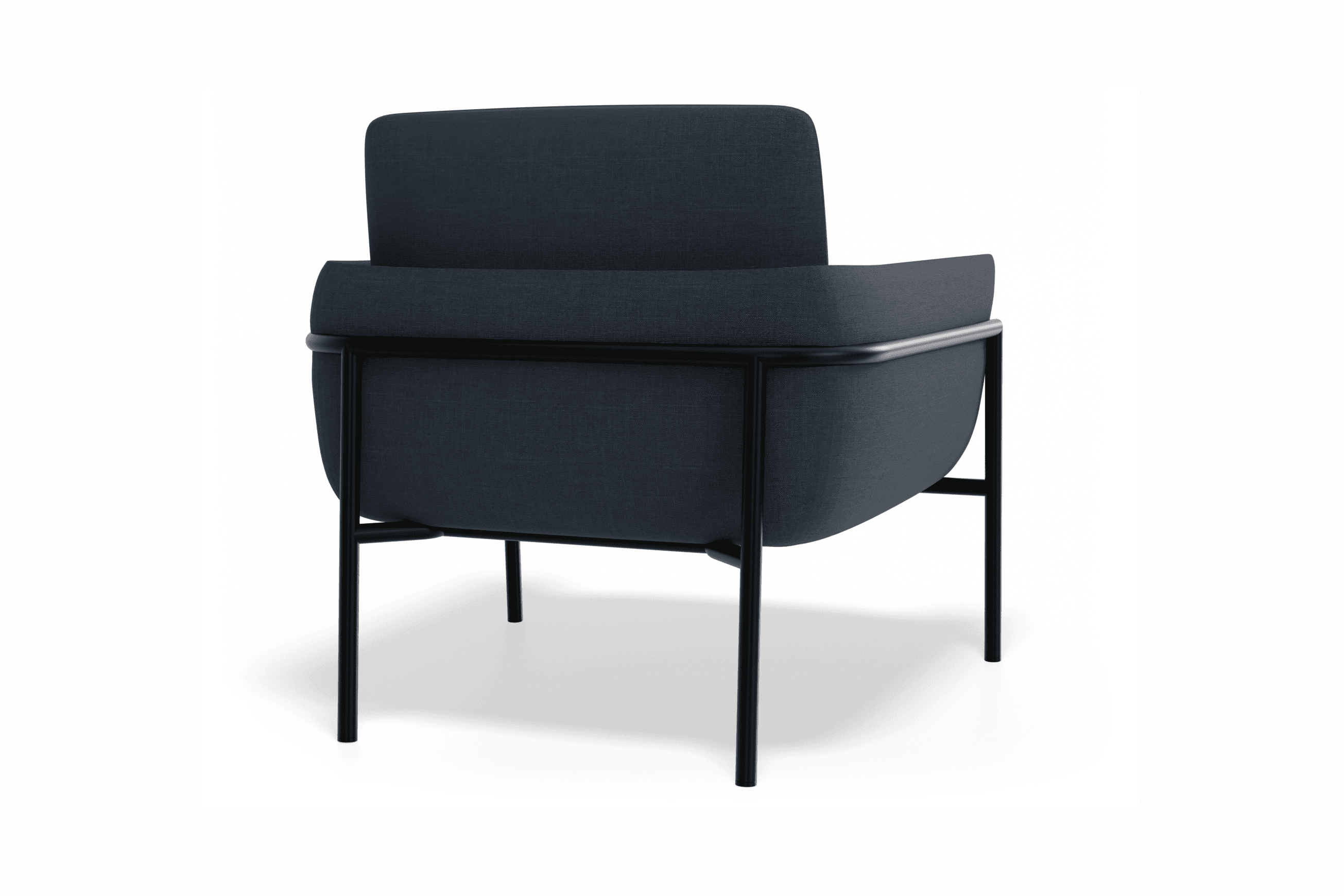 Charlie Single Seater Lounge Chair Midnight Blue