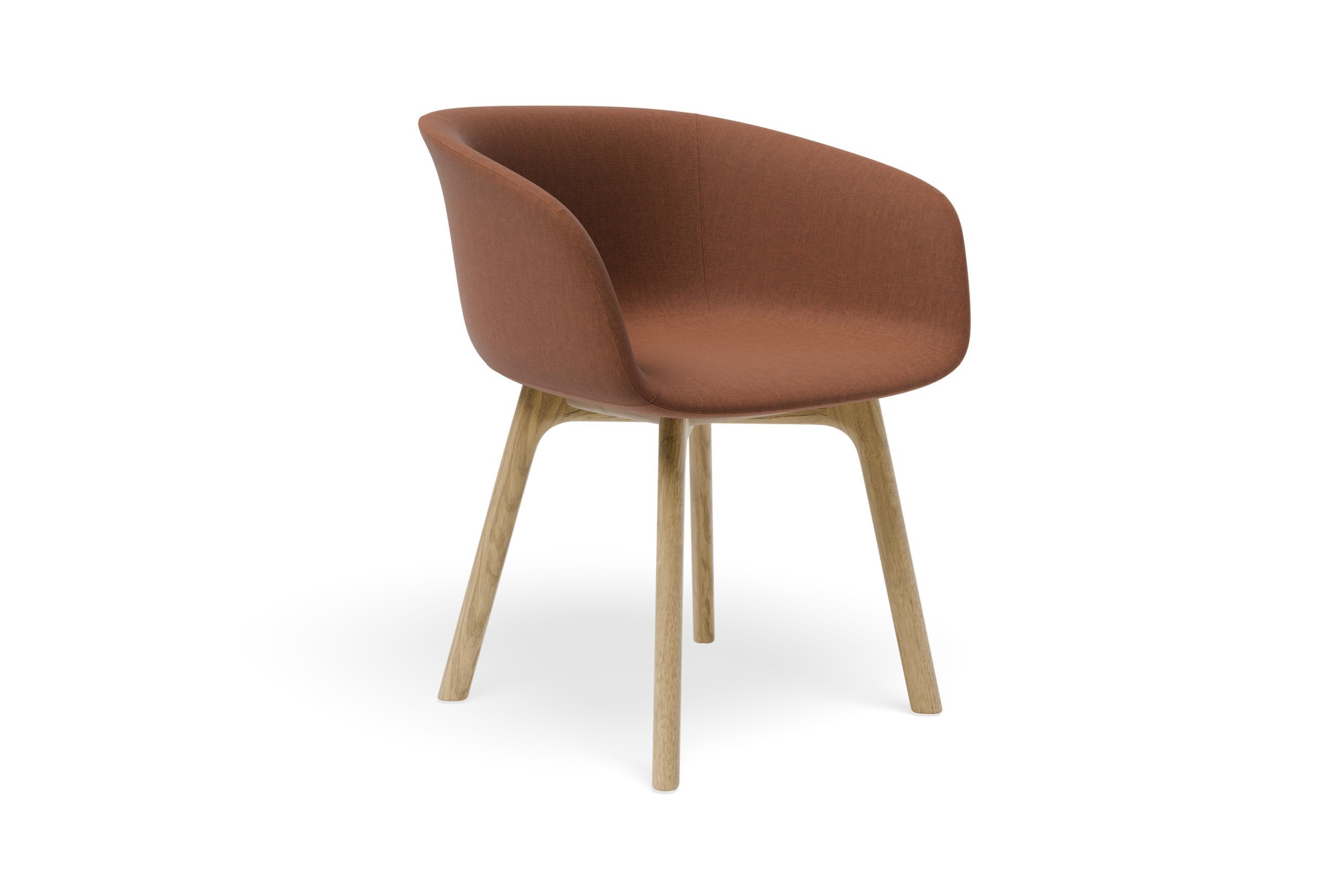Lonsdale Armchair - Natural - Terracotta Brown