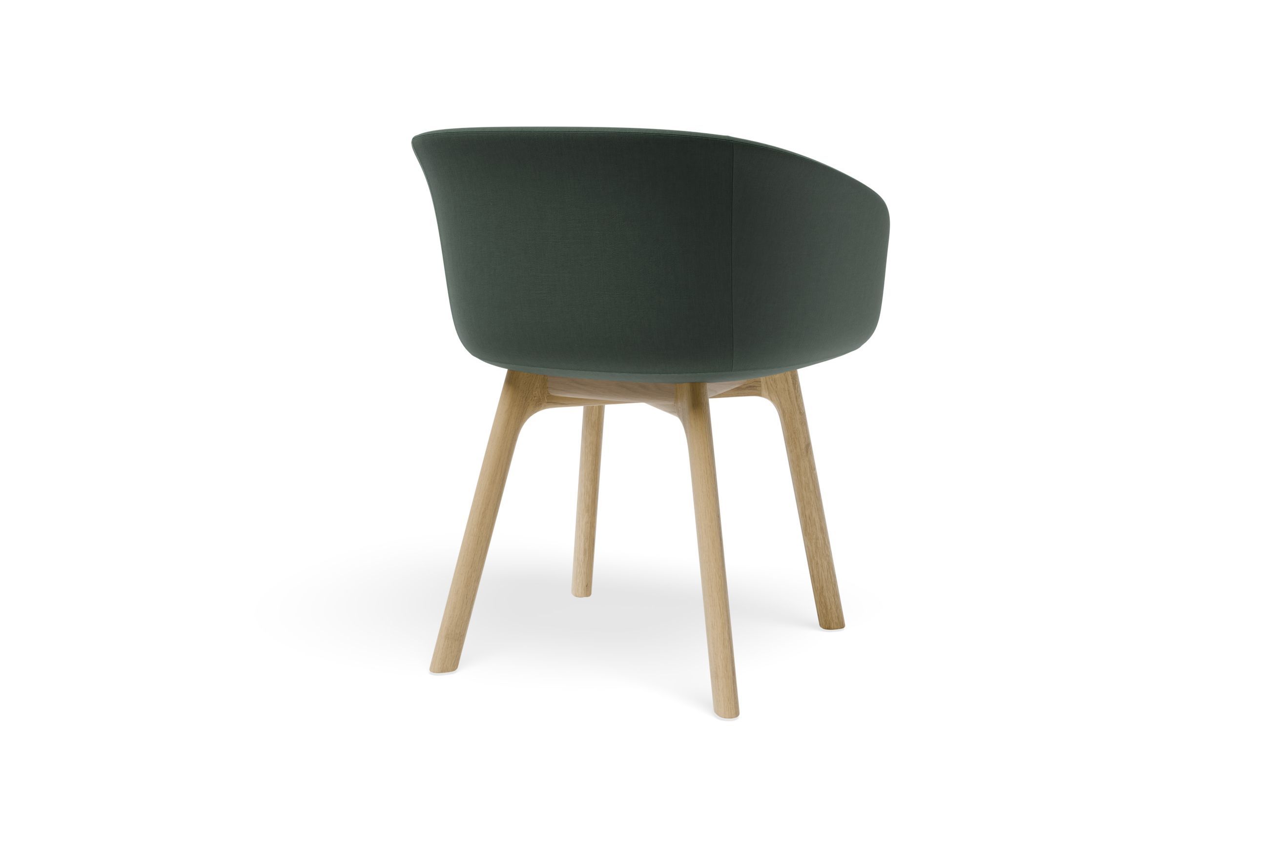 Lonsdale Armchair - Natural - Green Fabric