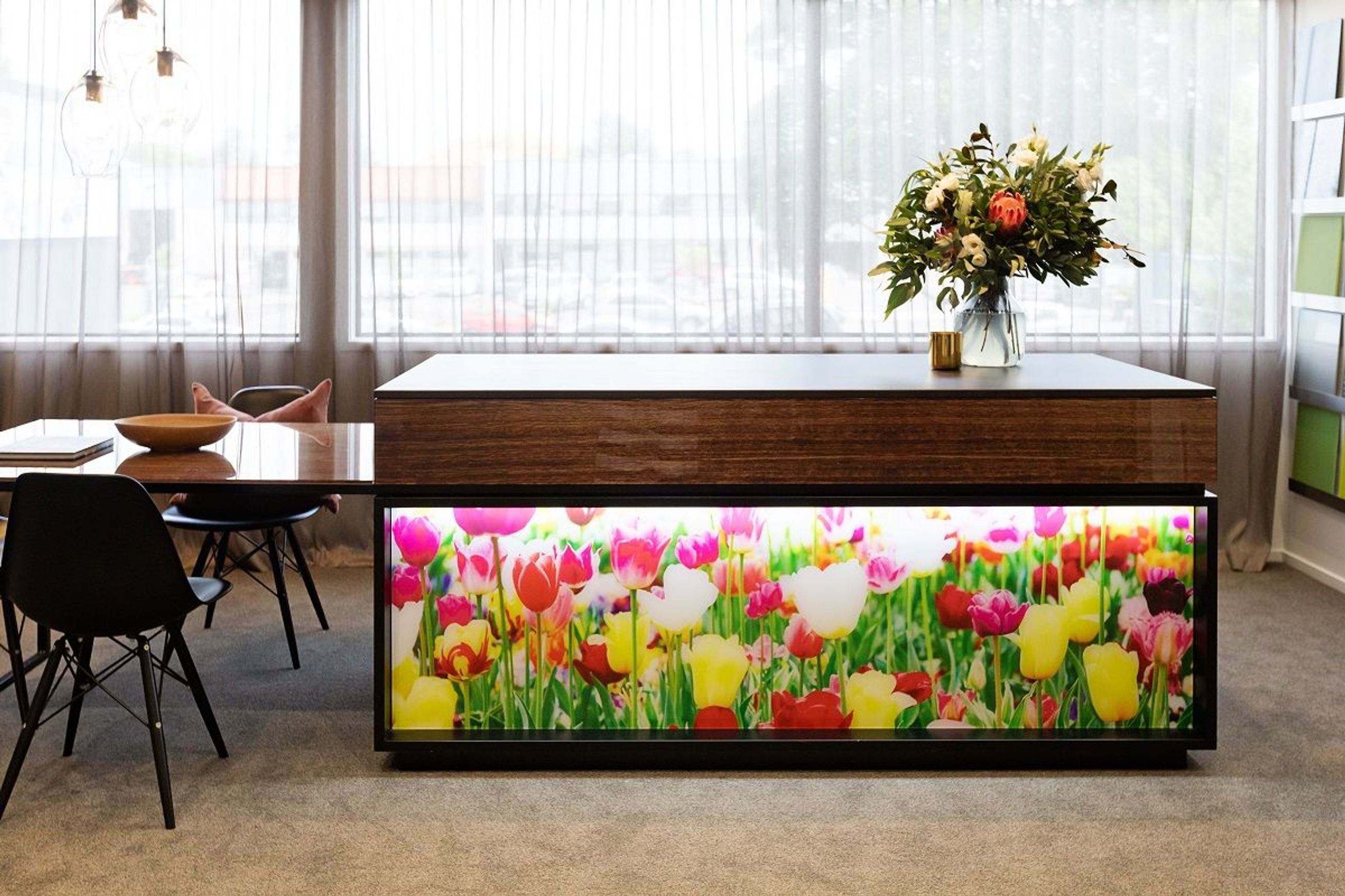 Kitchen Island Glass