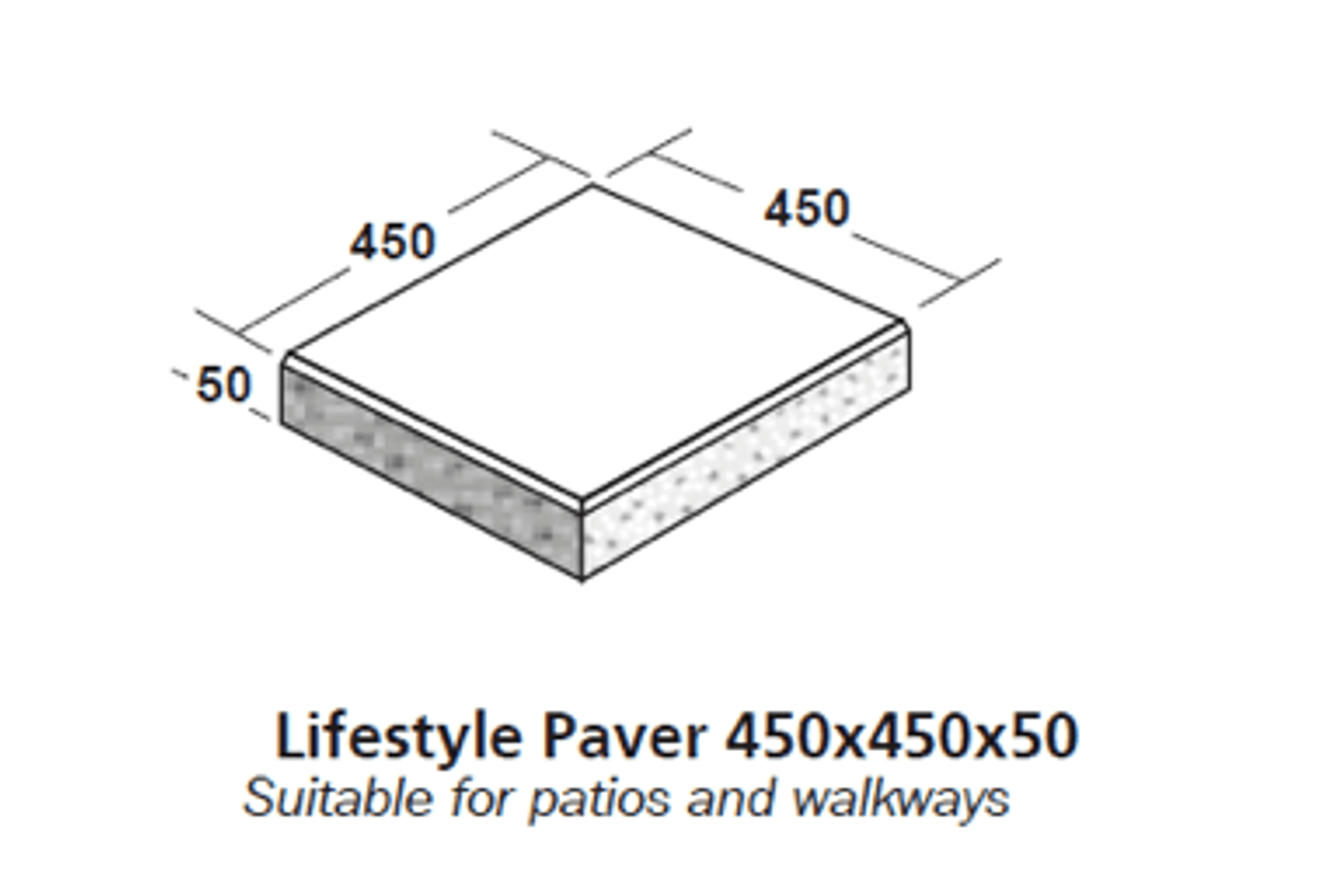 Dry Cast Paving dimensions