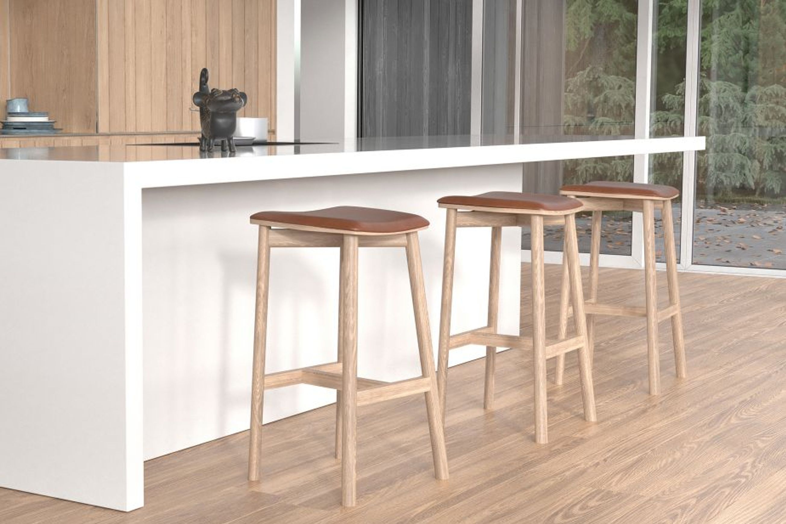 Andi Stool Backless with Pad
