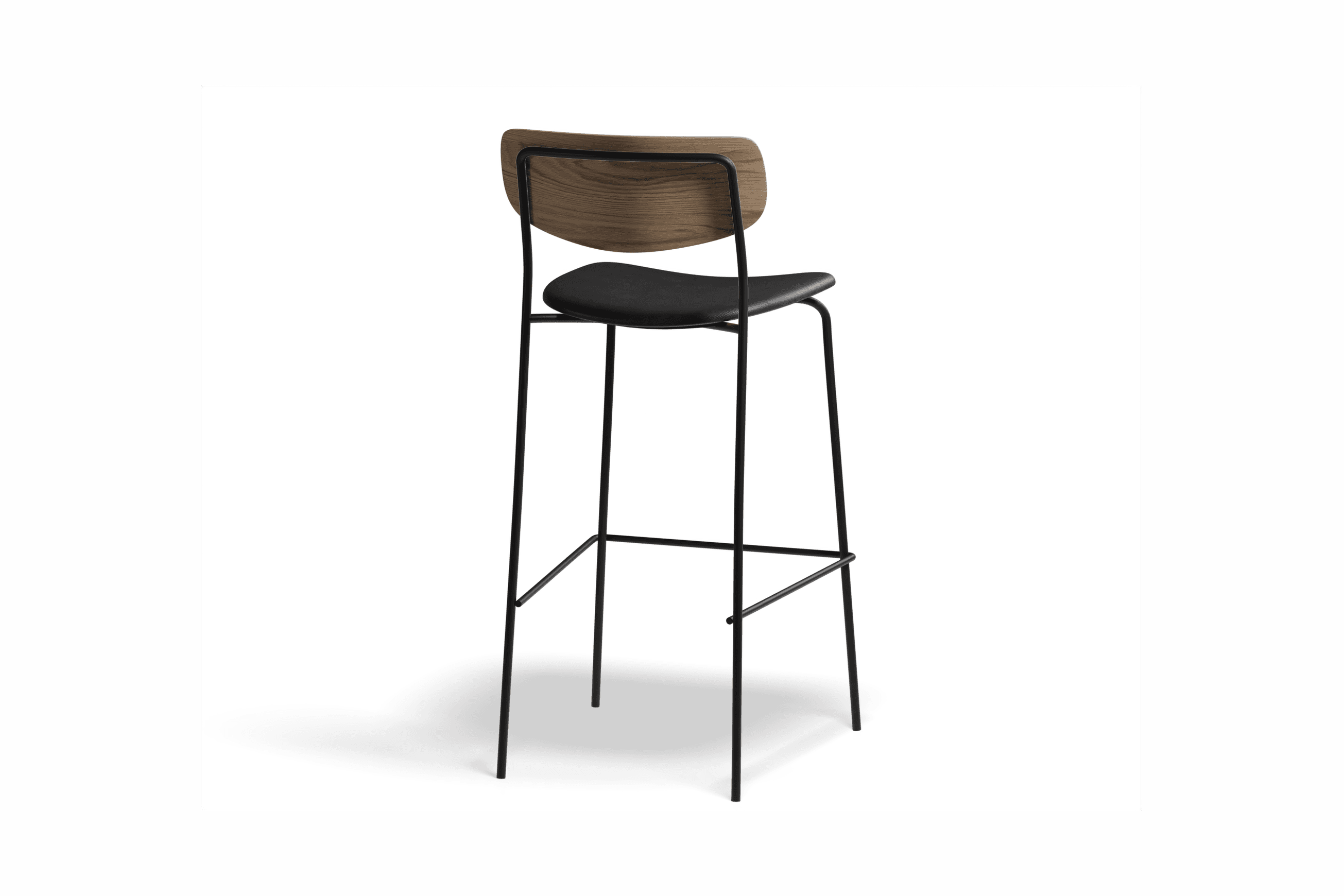Rylie Stool Natural with Vegan Leather Seat