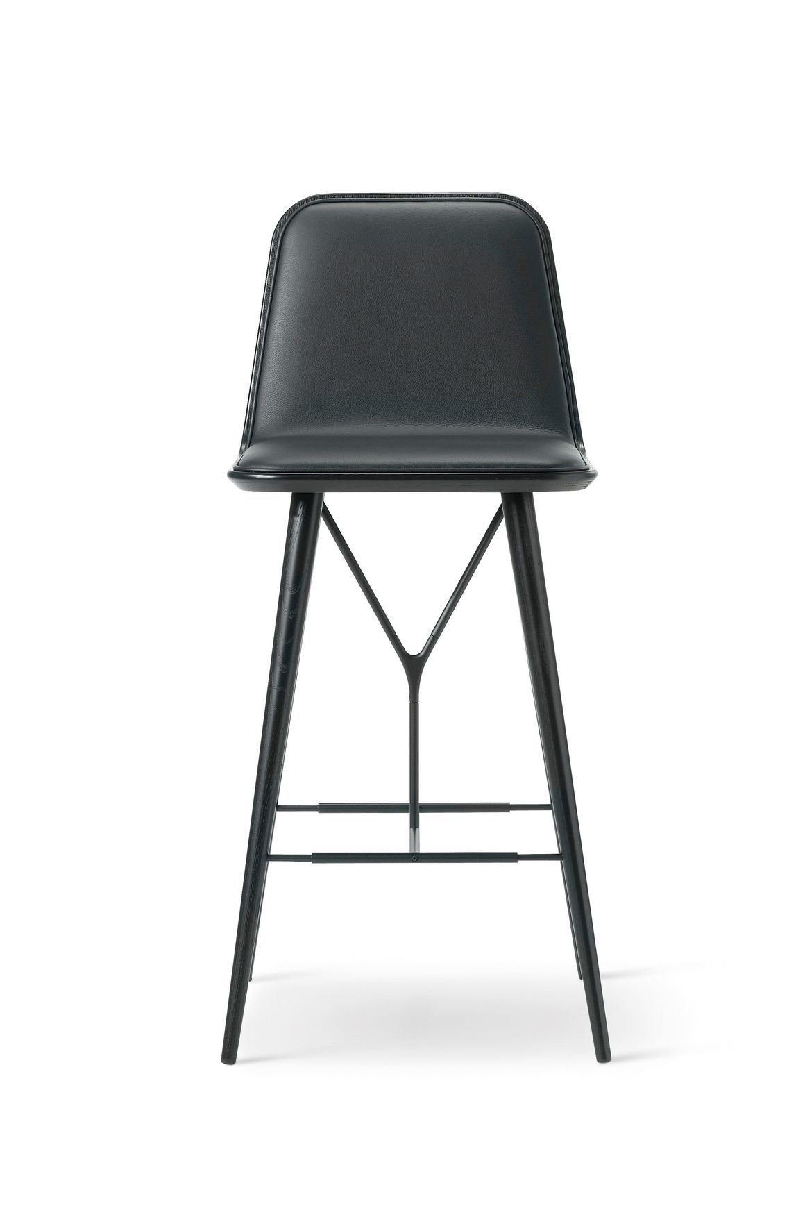 Spine Wood Stool Front Upholstery by Fredericia