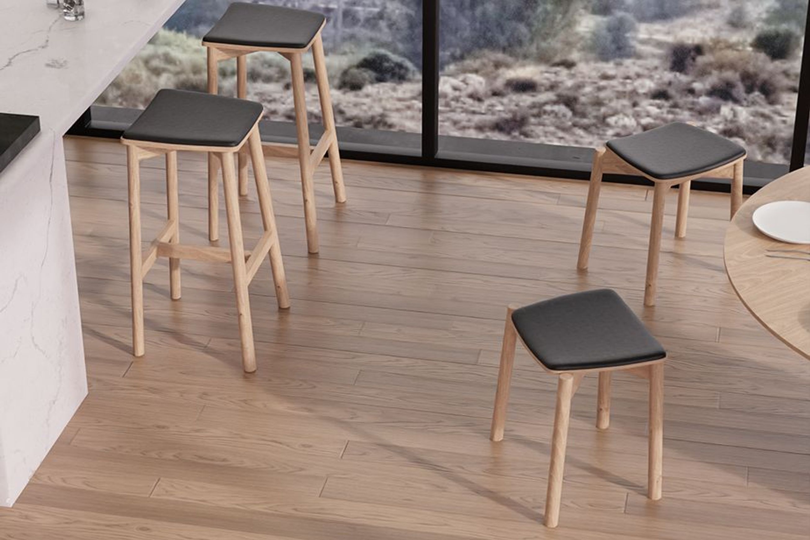 Andi Stool Backless with Pad