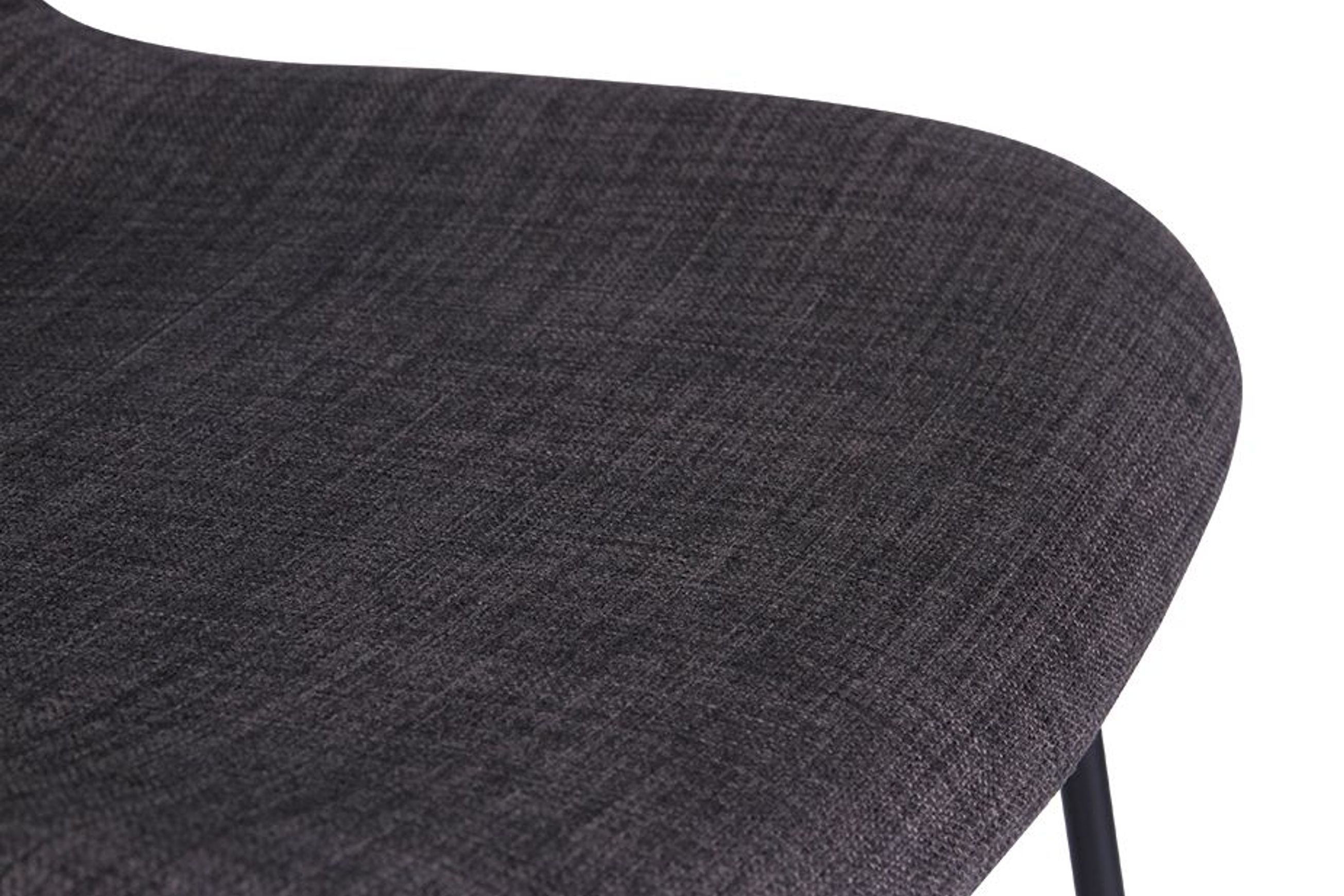 Umbria Stool -  Charcoal fabric - 77cm Commercial Bar Height