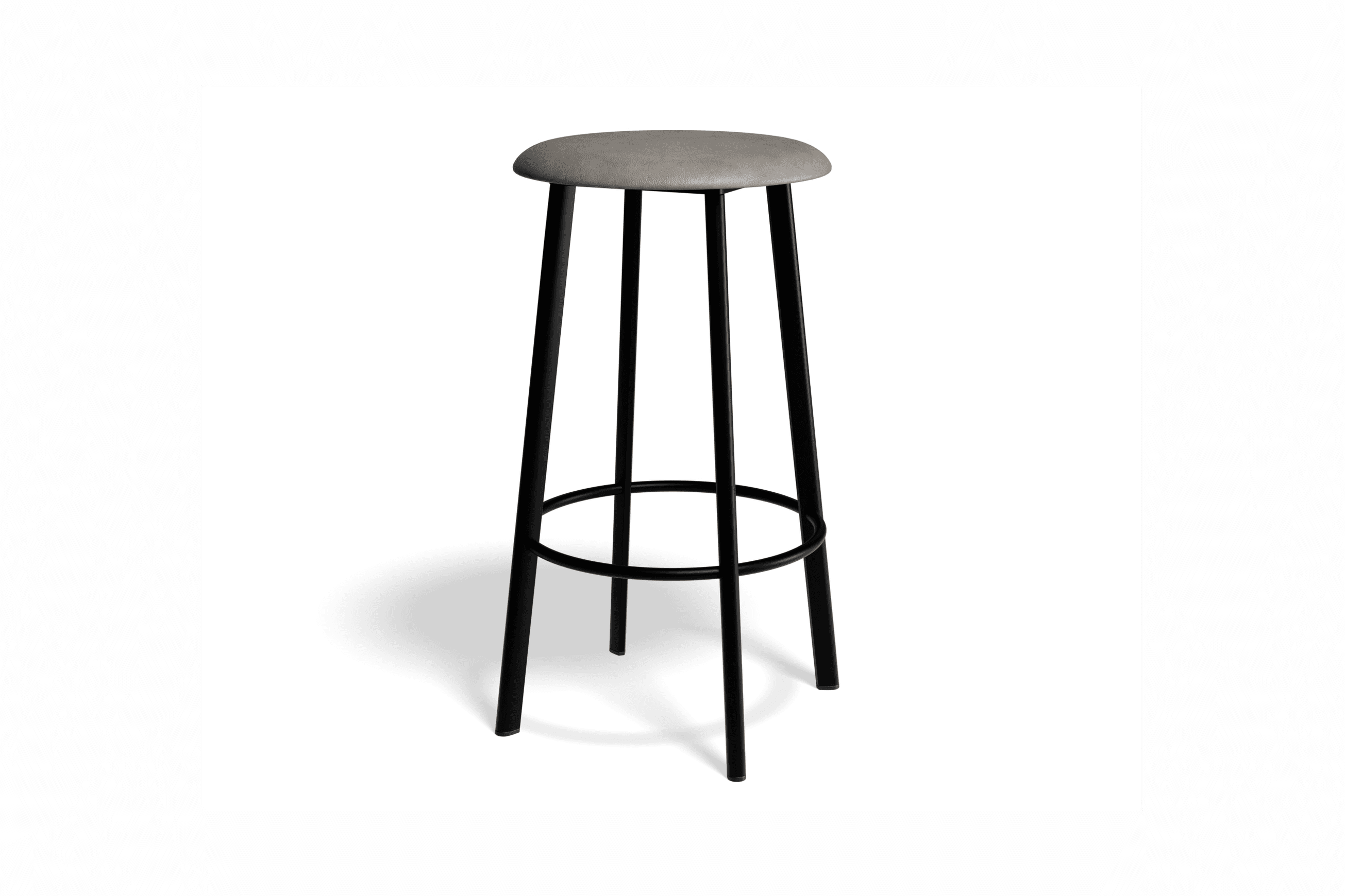 Atlas Bar Stool - Black with PU Pad Option