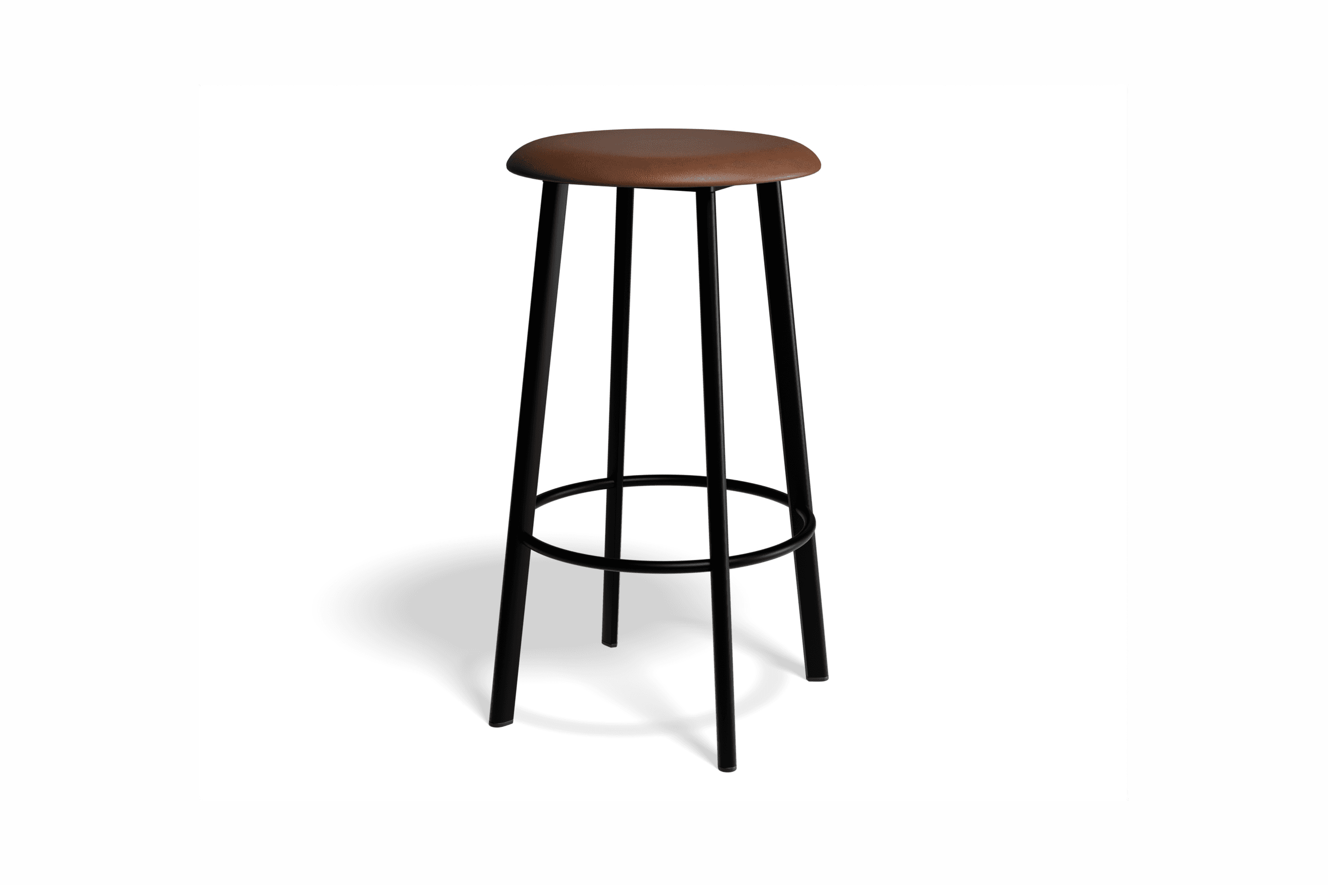 Atlas Bar Stool - Black with PU Pad Option