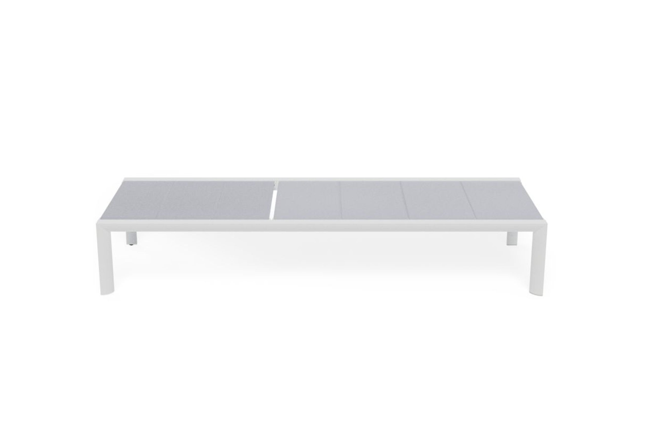 Alvor Sun Lounge - White - Light Grey Mesh