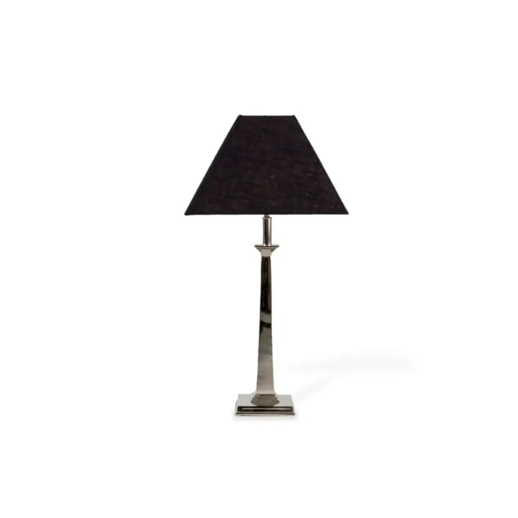 Pavilion Table Lamp - Nickel - 41Cm Black Shade