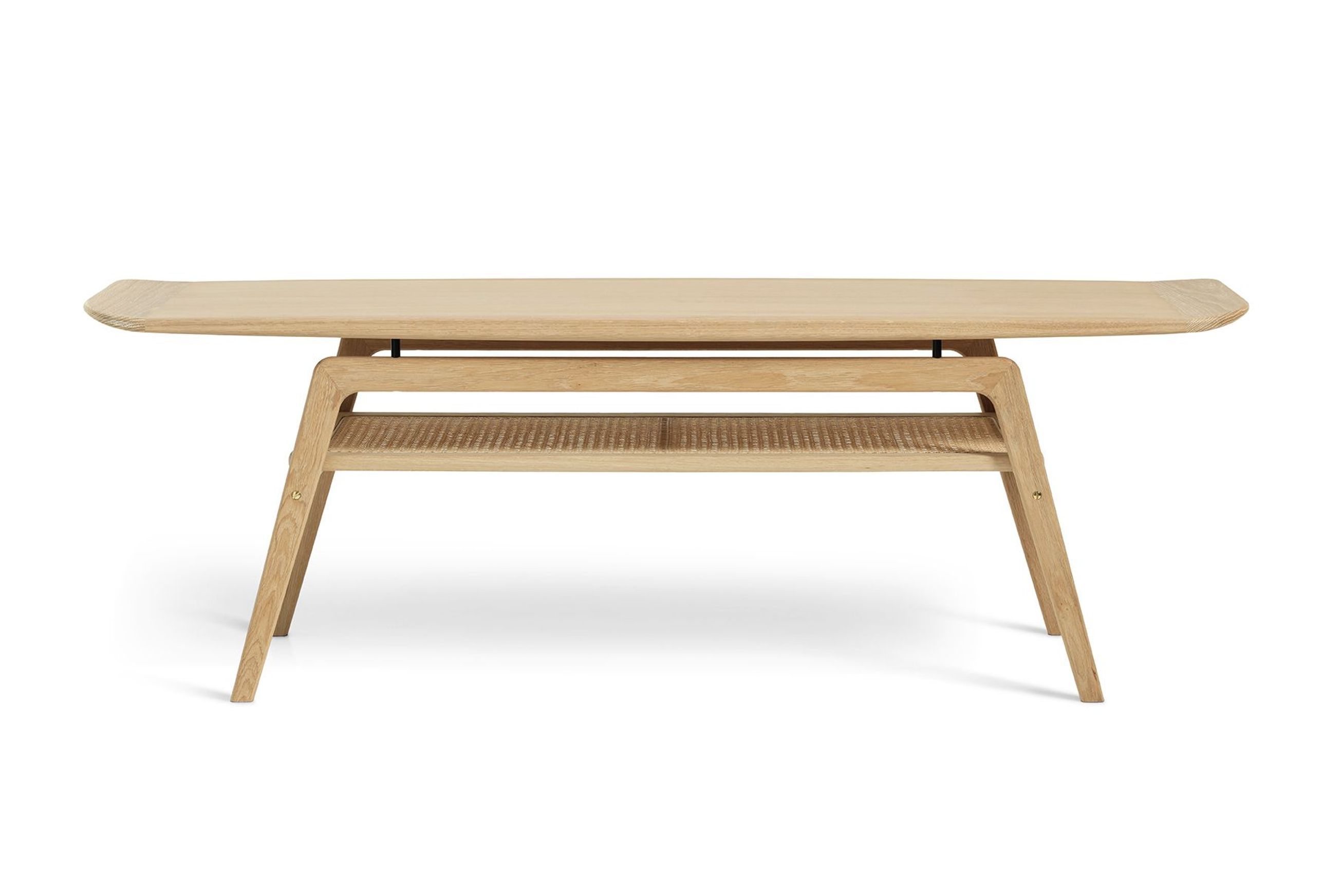 Surfboard Coffee Table with Shelf