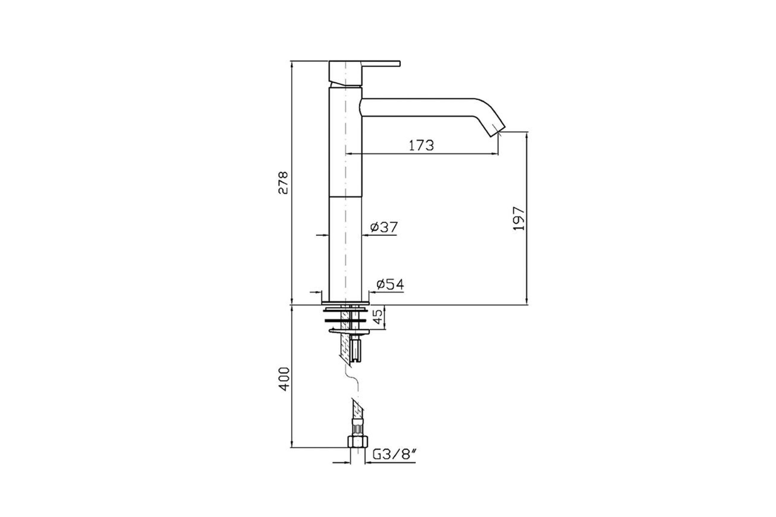 Gill Basin Mixer Extended Height