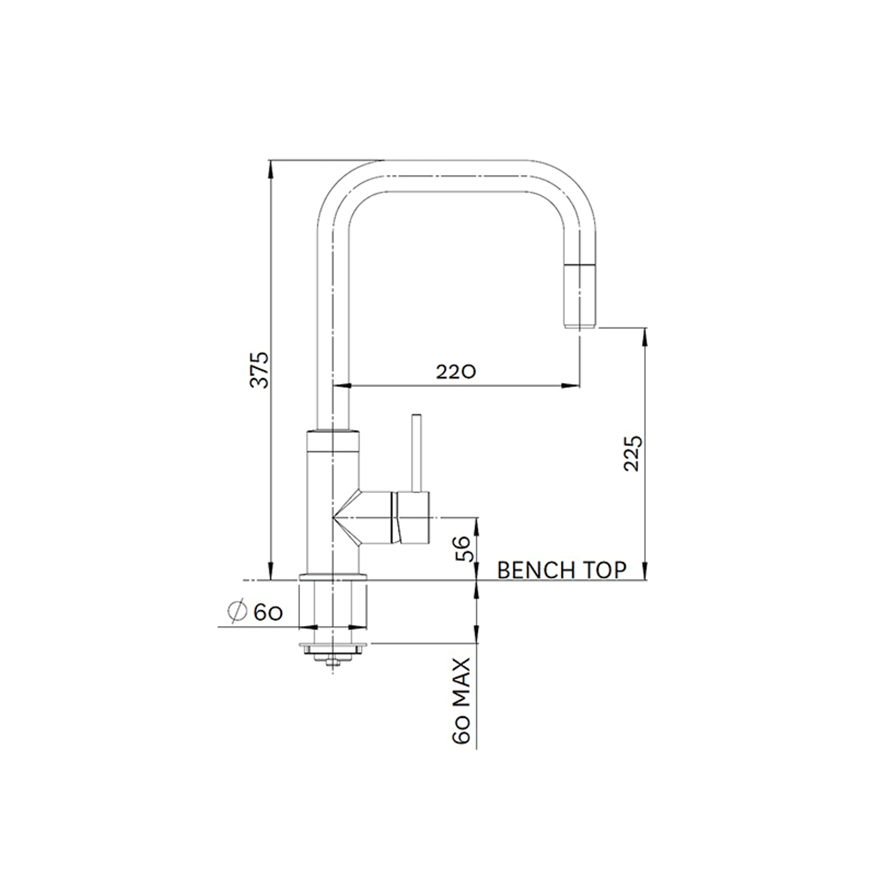 Minimalist Urban Pull Out Sink Mixer