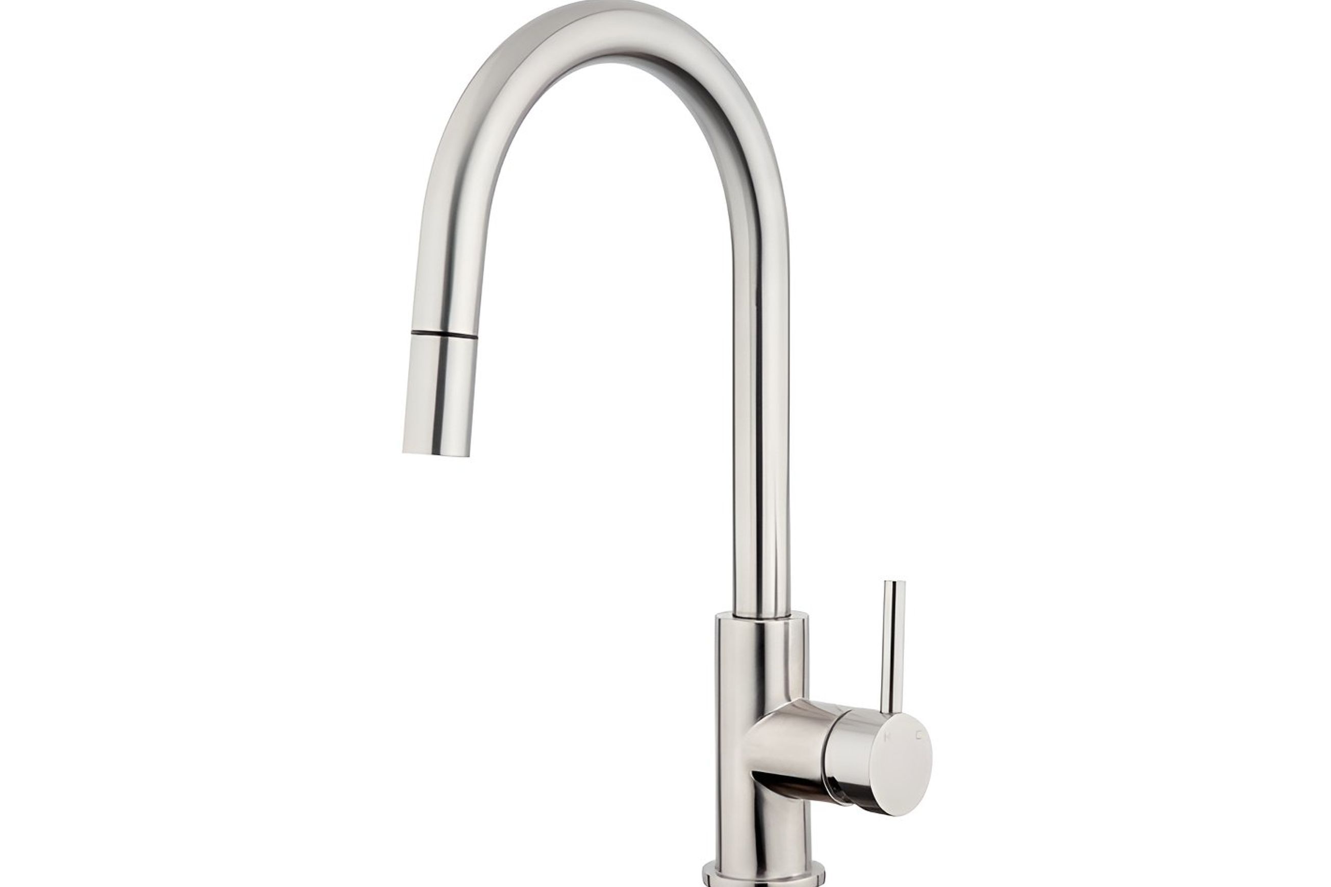 Stainless Gooseneck Minimal Pull Out Sink Mixer