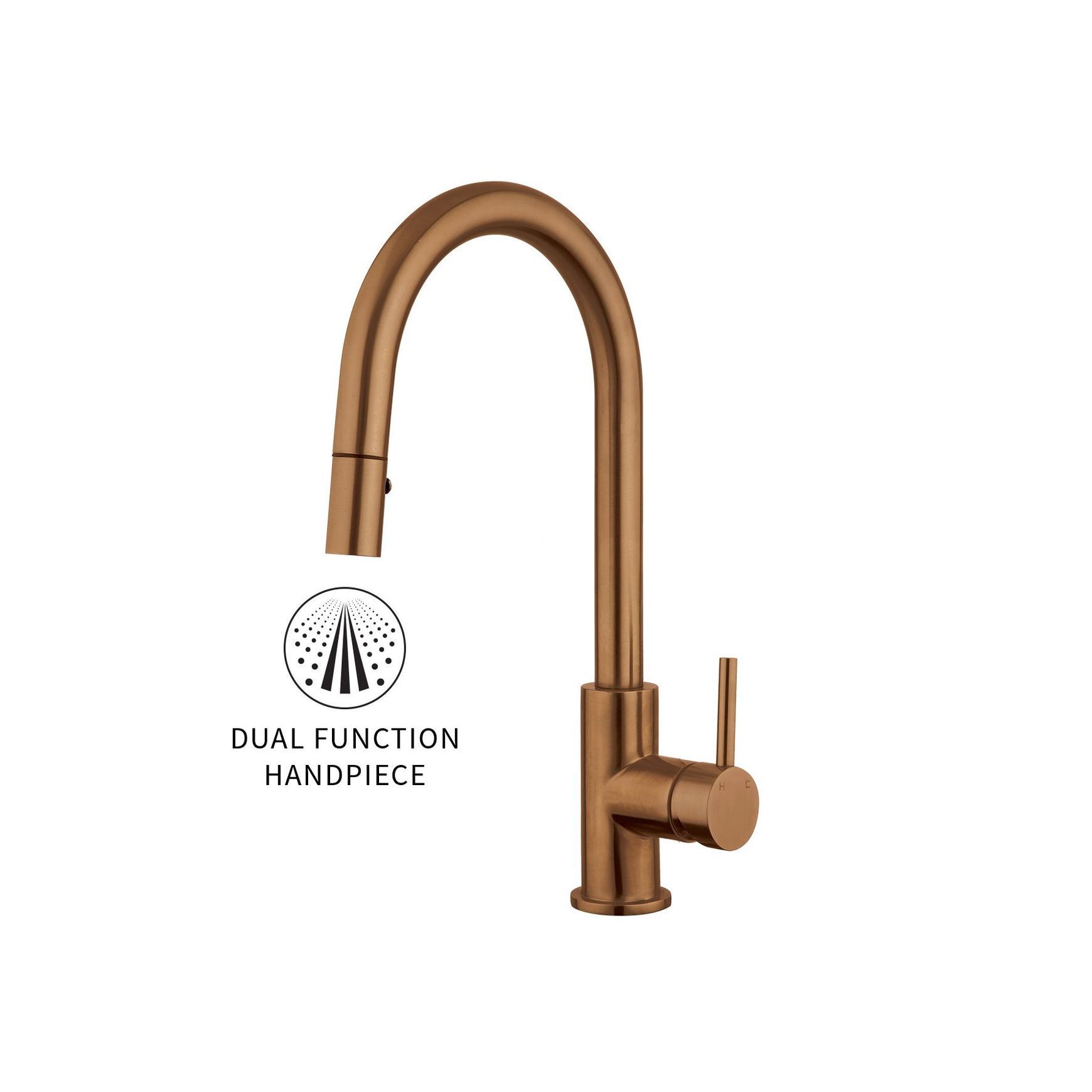 Voda Gooseneck Pull Out Sink Mixer with Cold Start tech