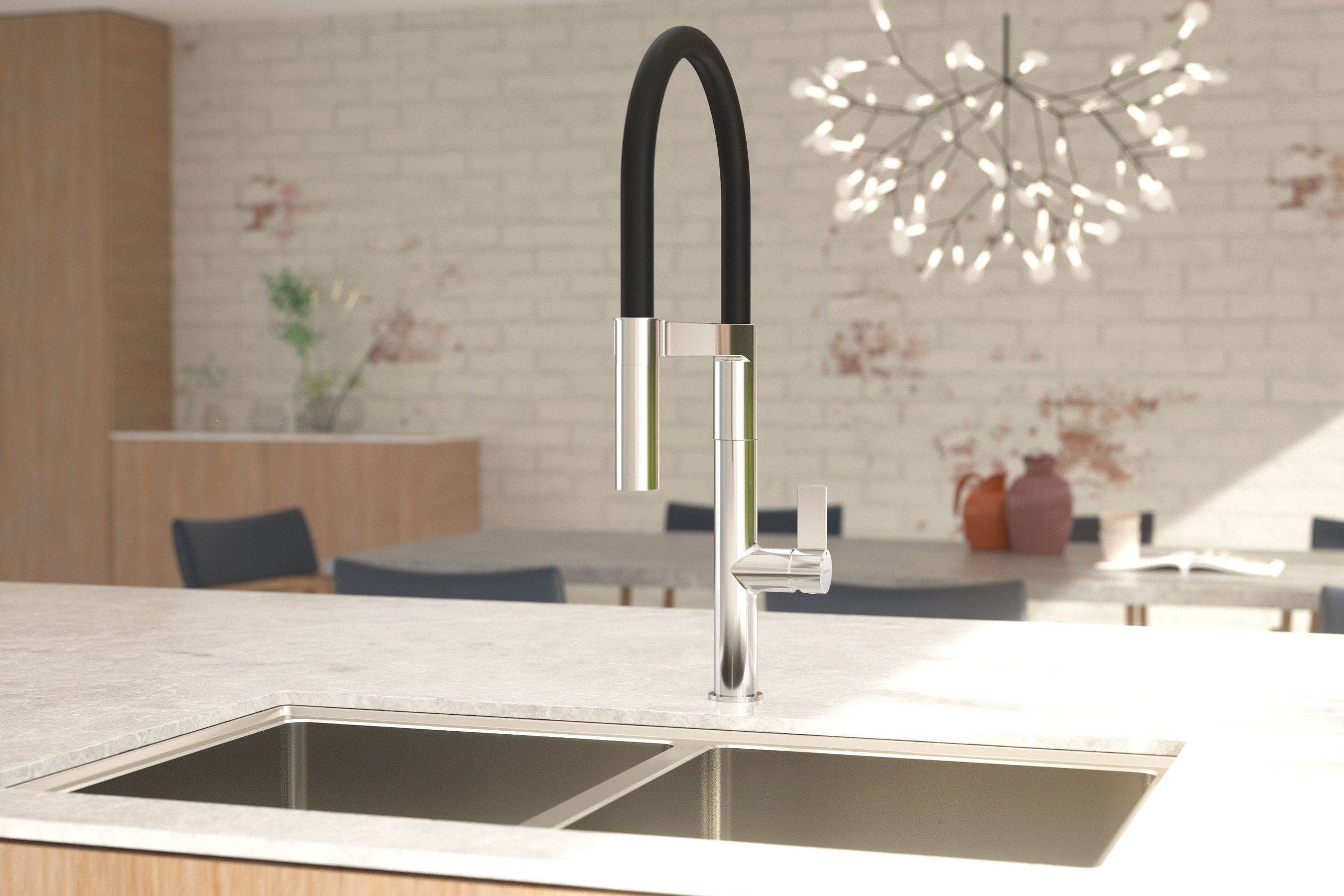 Liano II Pull Down Sink Mixer with Dual Spray