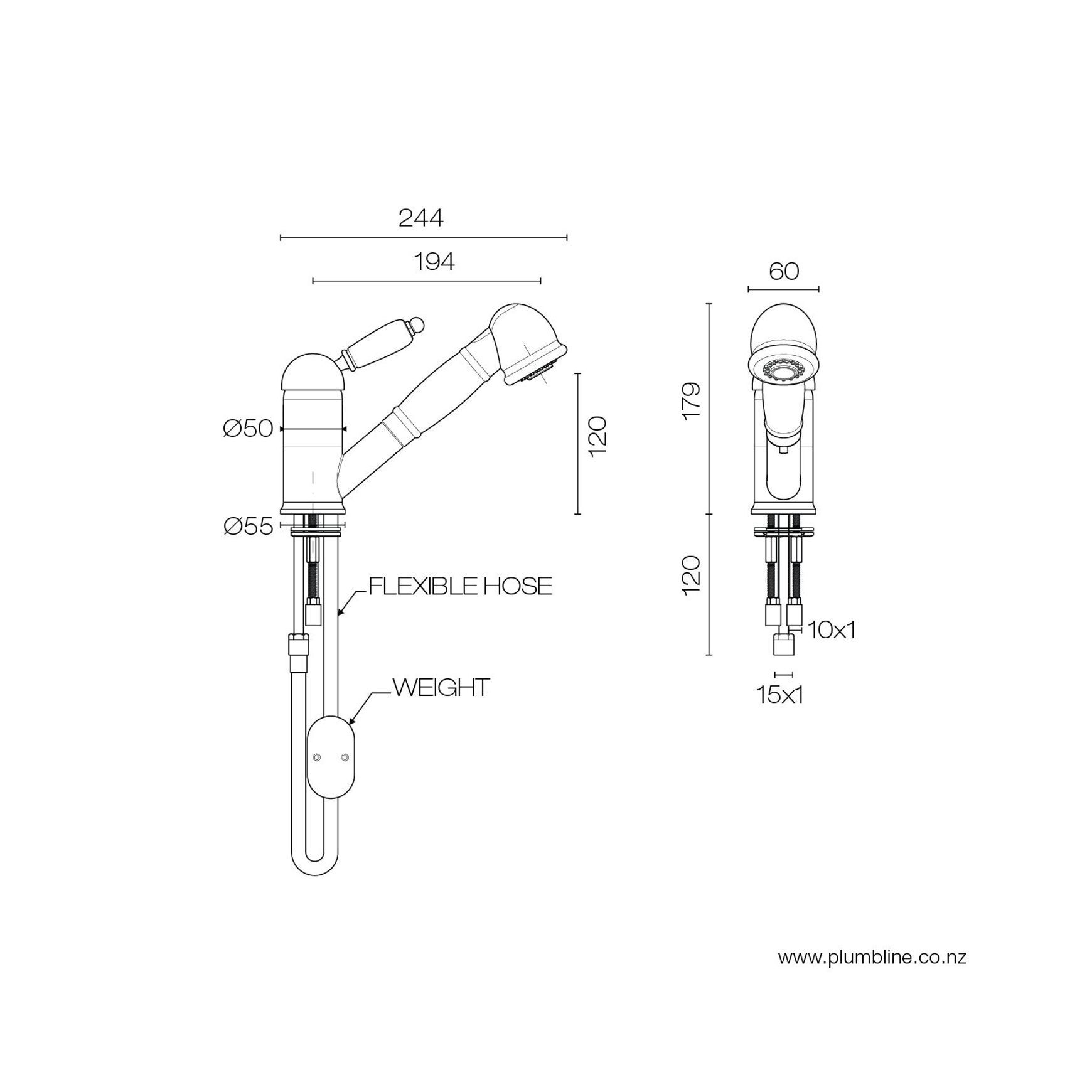 Consort Kitchen Mixer With Pull Out Spray