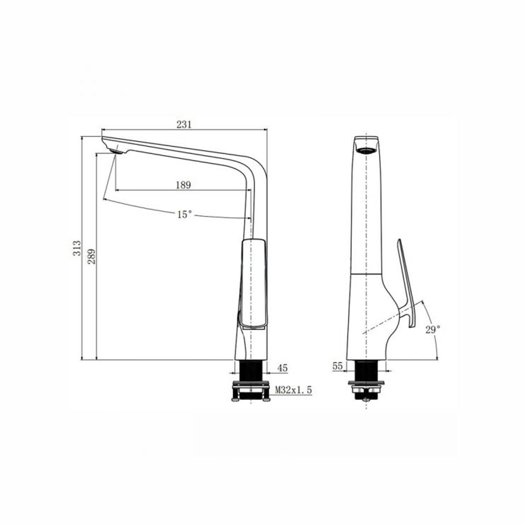 Esperia Kitchen Mixer Chrome