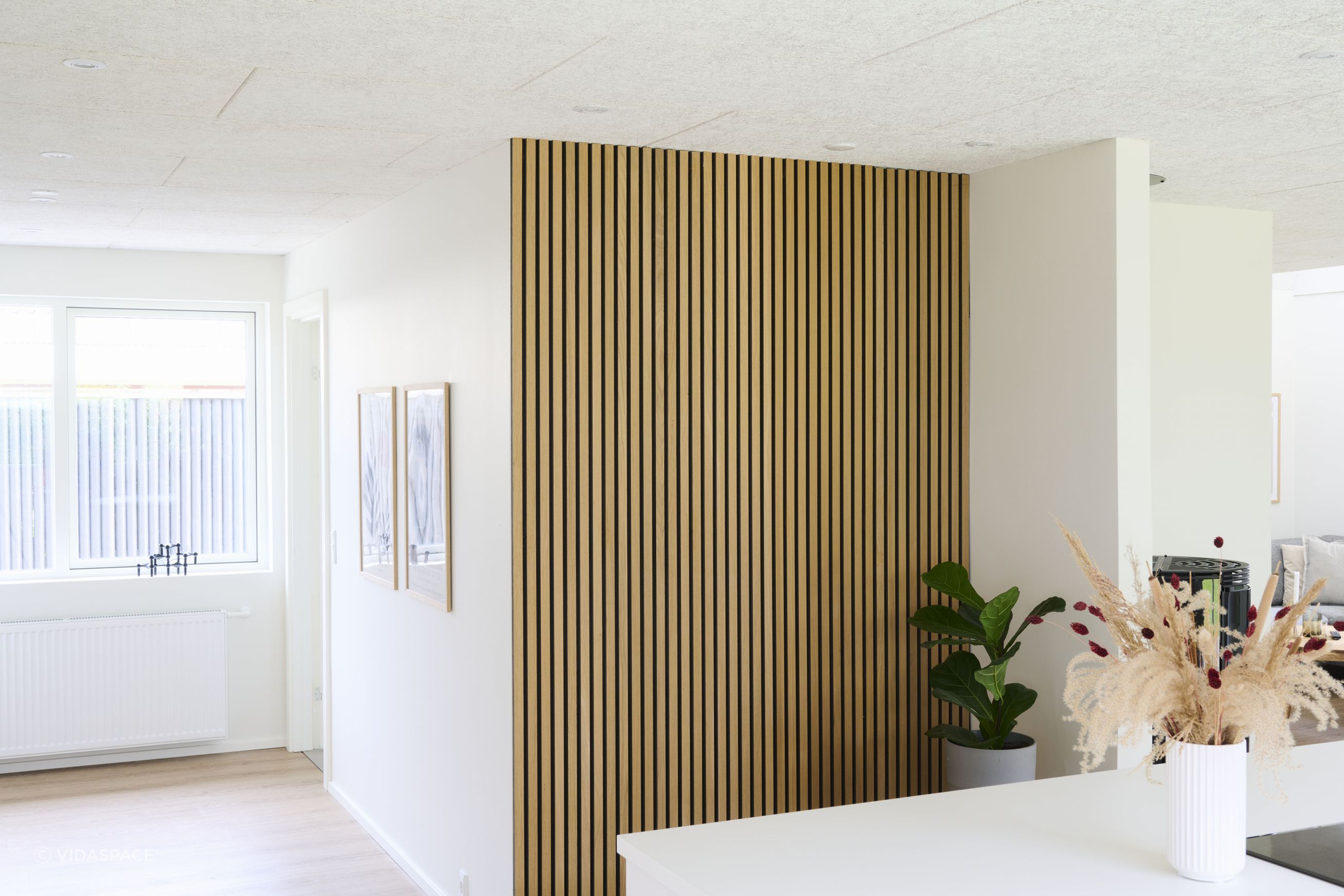 Black Oak Acoustic Timber Slat Panel
